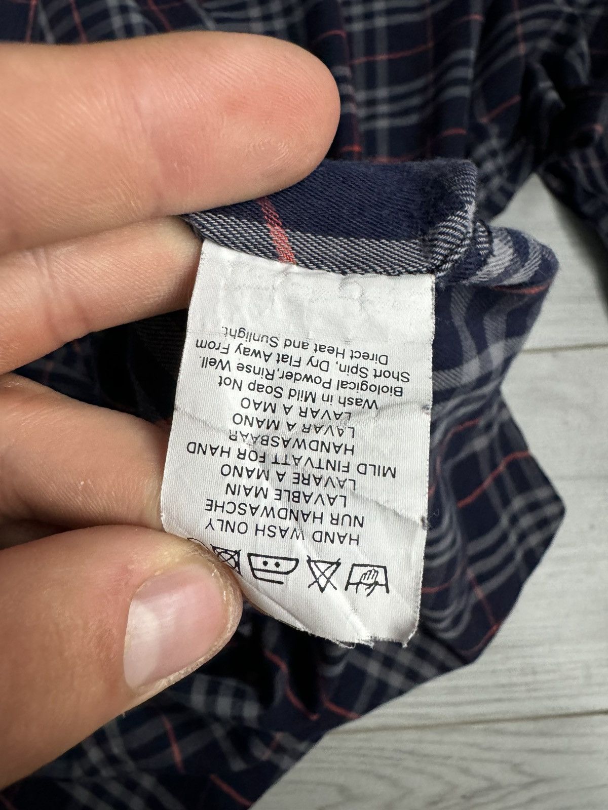 Burberry × Vintage Vintage Burberry Shirt Size US L / EU 52-54 / 3 - 4 Thumbnail