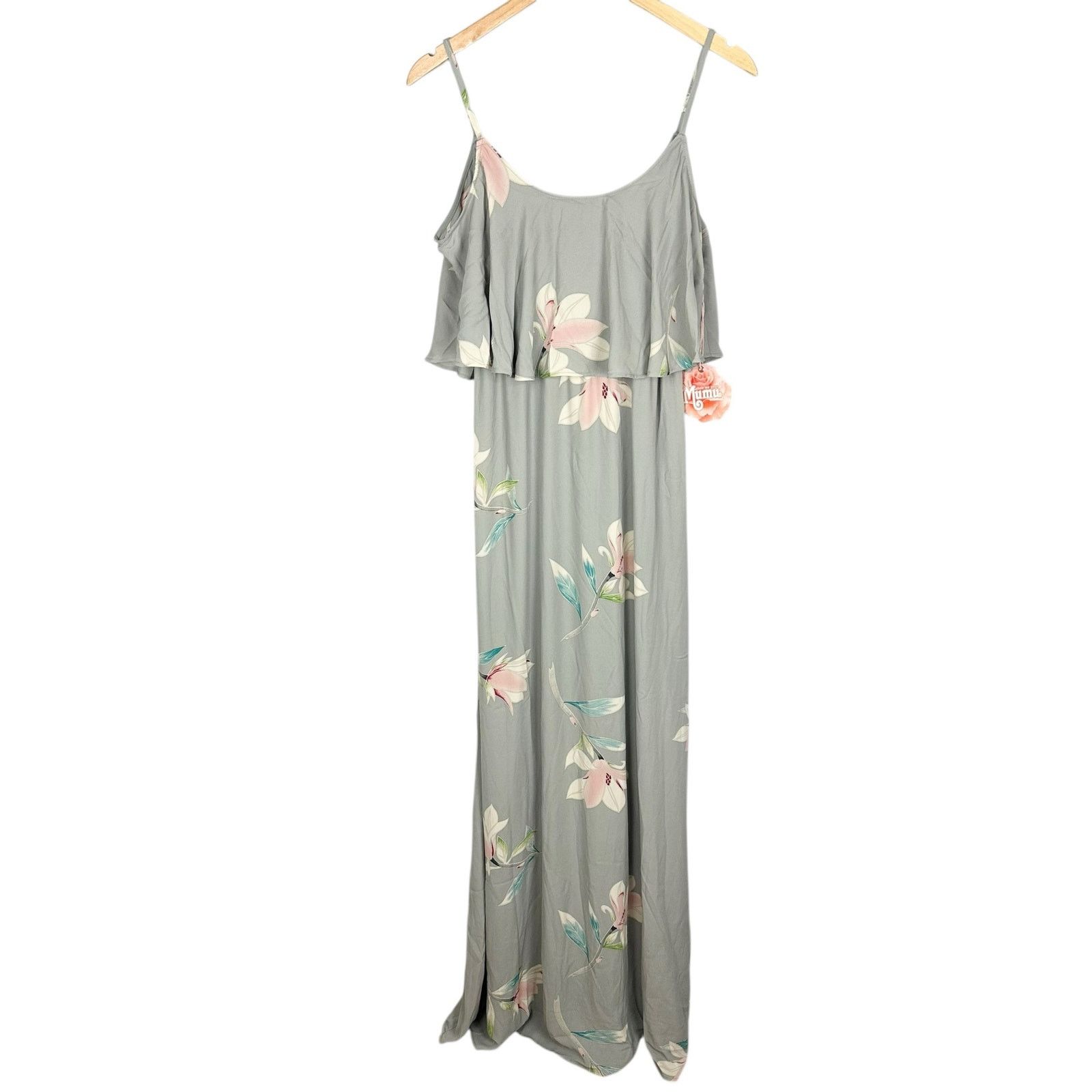 Show Me Your MuMu NWT Show Me Your Mumu Ruffle Maxi Gown Lily Showers Medium Size M / US 6-8 / IT 42-44 - 6 Thumbnail