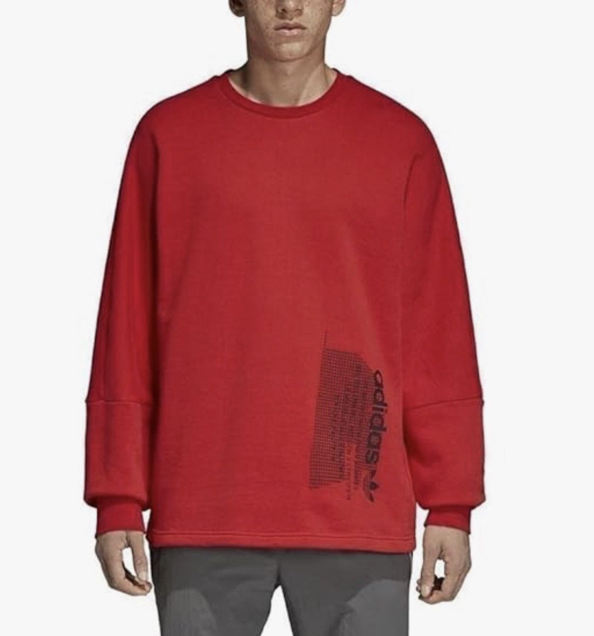 Adidas $125 Adidas Originals NMD Trefoil Red Pullover Sweatshirt Size US L / EU 52-54 / 3 - 1 Thumbnail
