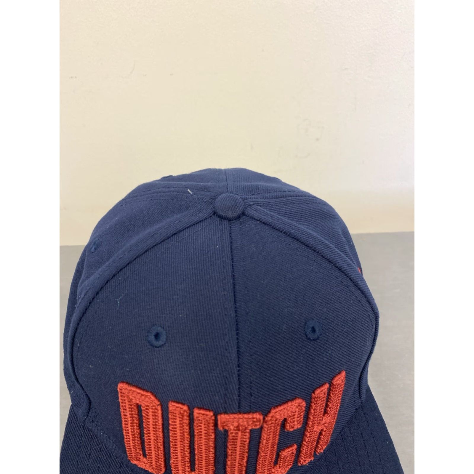 New Era VINTAGE Dutch Hat Cap Navy Under Armour Snapback Large L Mens Navy Hat 90s Concert Football? Size ONE SIZE - 2 Thumbnail