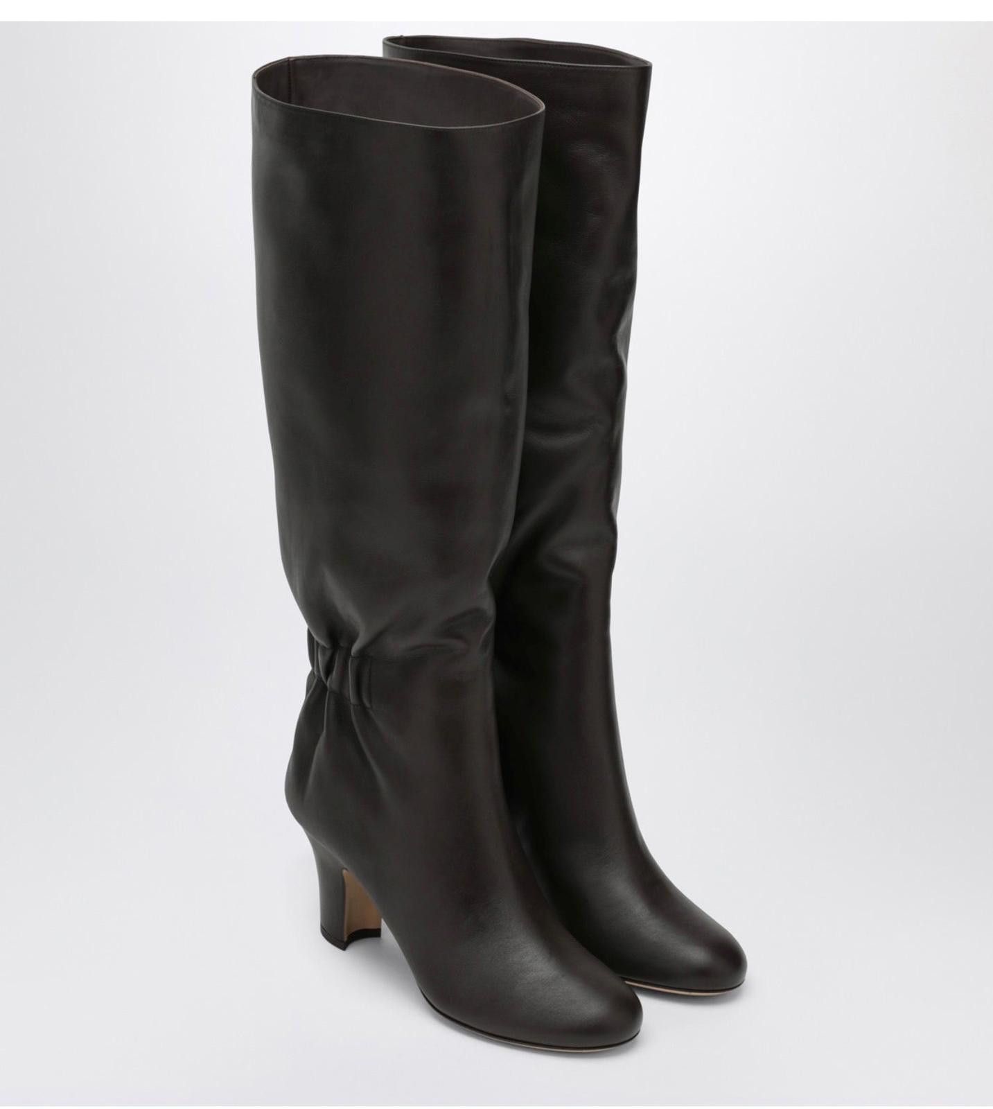 Salvatore Ferragamo Ferragamo Ruched Detail Knee Boots Size US 5 / IT 35 - 3 Thumbnail