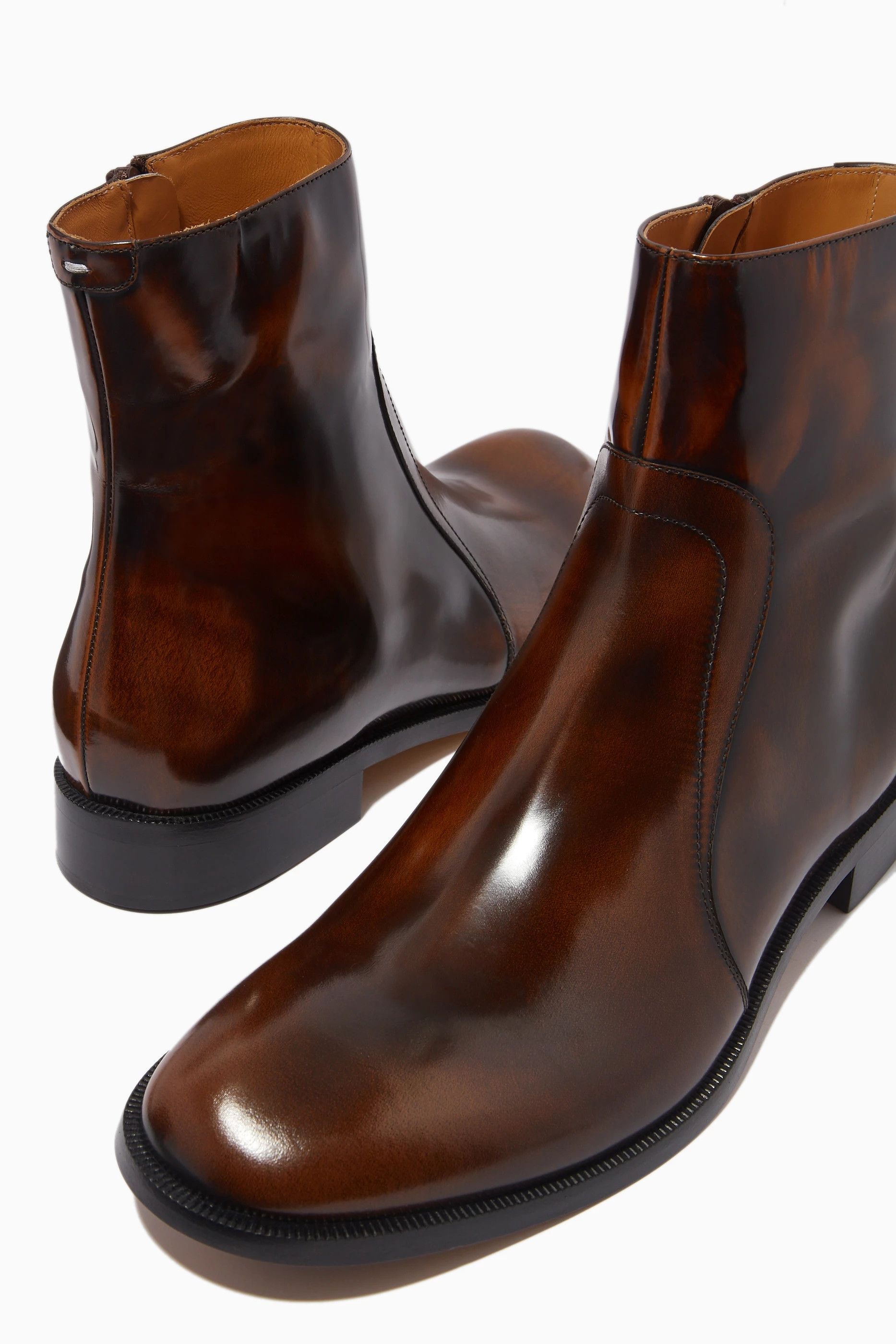 Maison Margiela o1loc1c1025 Ankle Boots in Dark Brown Size US 10 / EU 43 - 5 Thumbnail