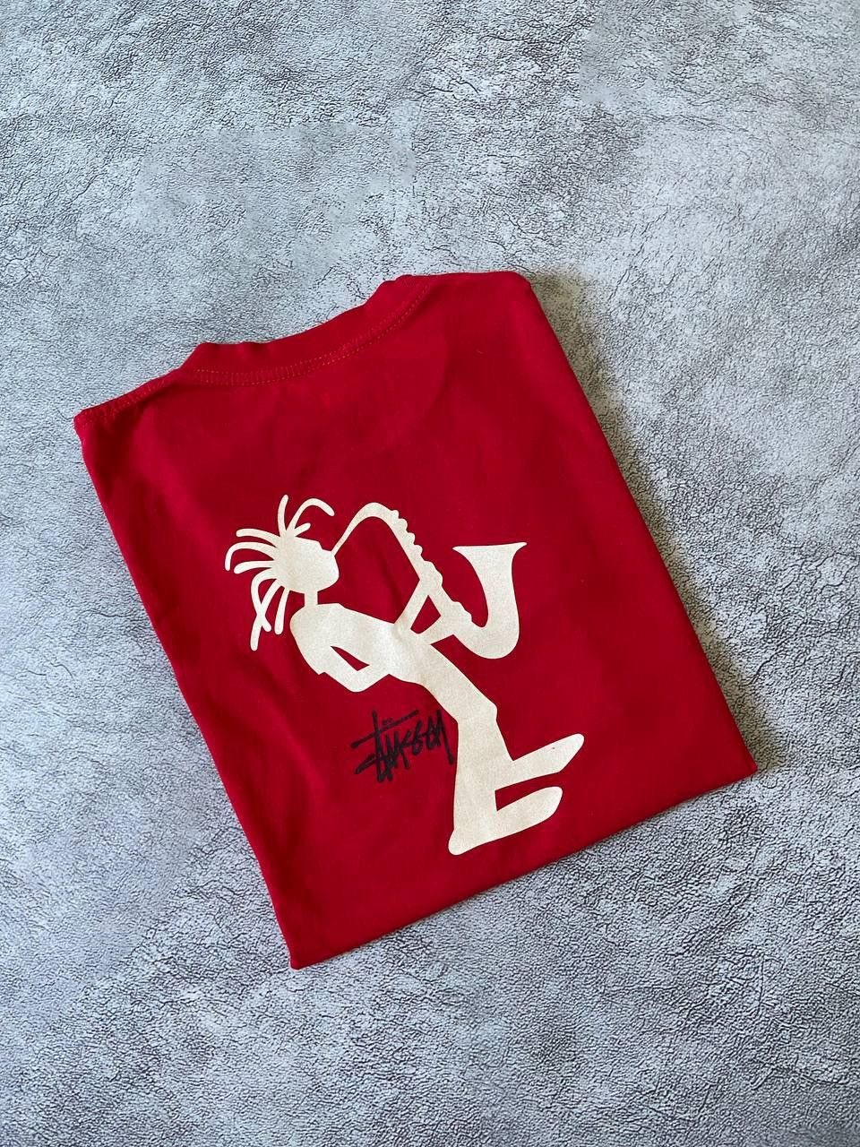 Stussy Vintage Stussy T-Shirt Saxophone Rasta Man Big Logo Size US XL / EU 56 / 4 - 10 Thumbnail