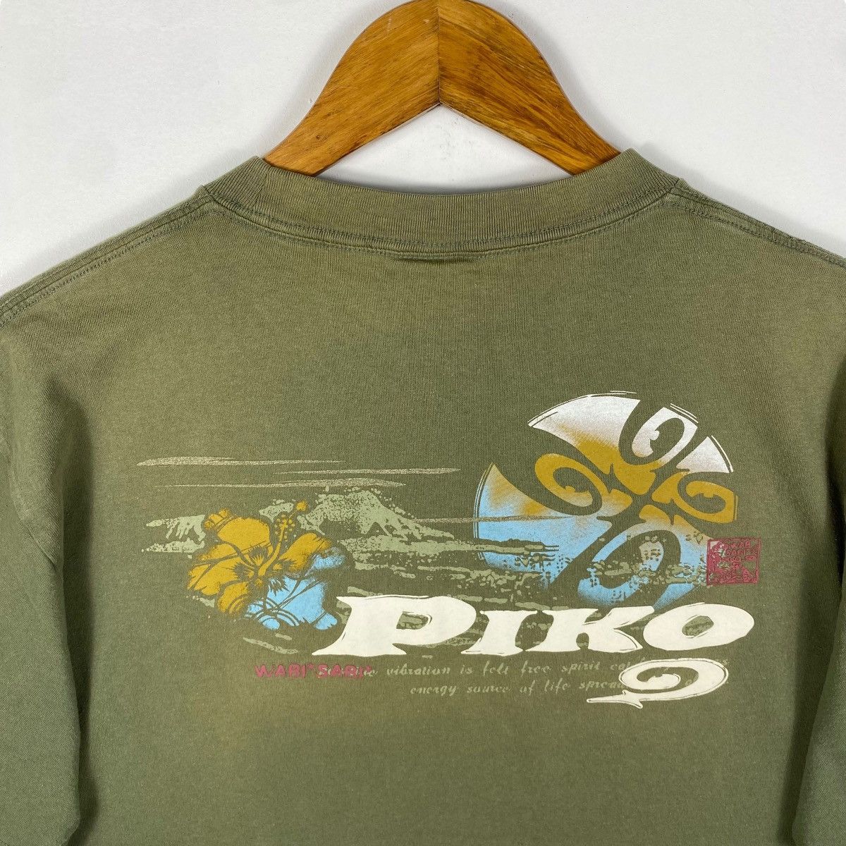 Other Vintage PIKO Hawaiian Longboard Wear Graphic Faded Surf Tee Size US XL / EU 56 / 4 - 2 Thumbnail