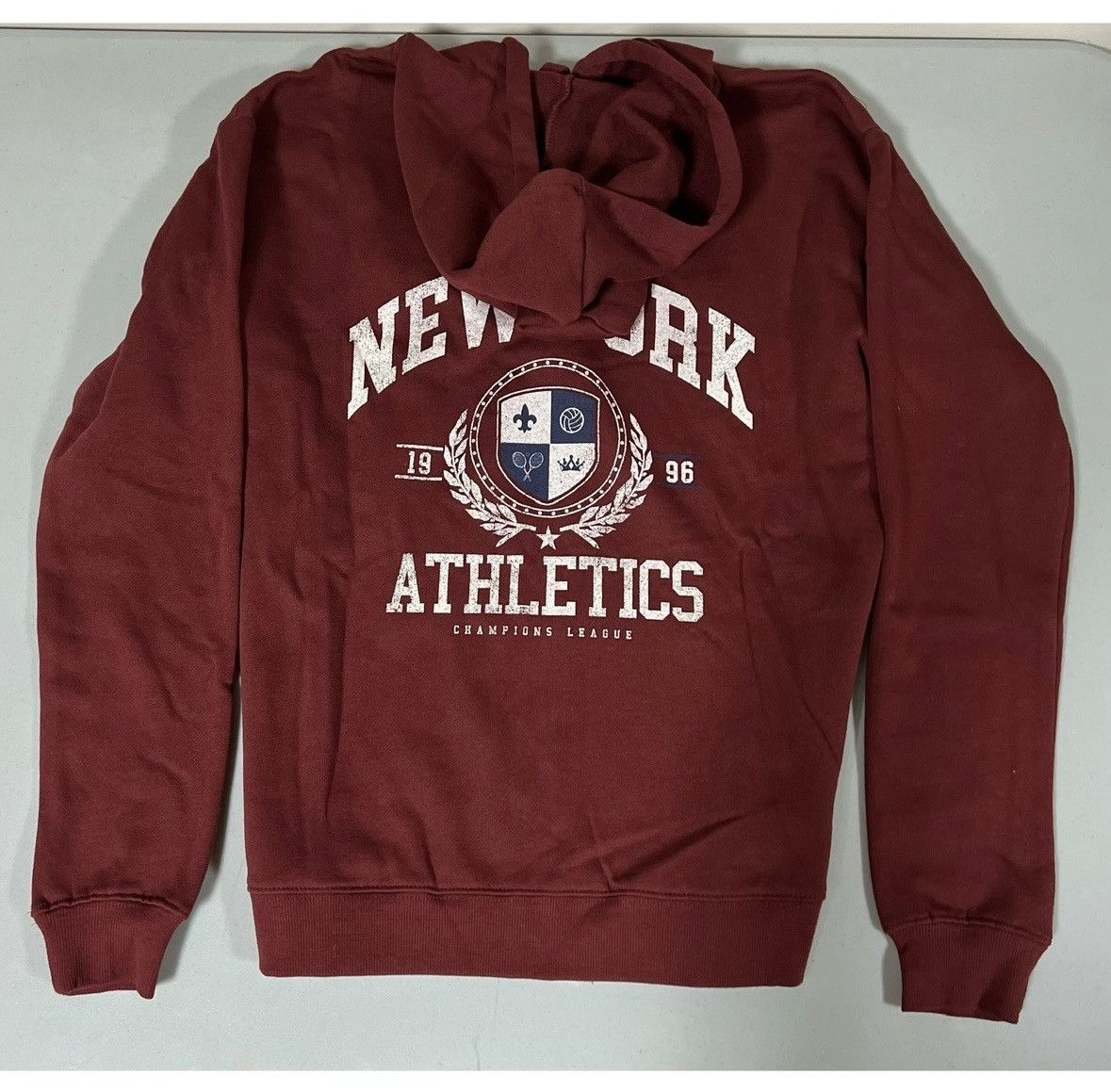 Tillys Red ‘New York Athletics’ Zipper Sweater Sweatshirt Hoodie XS Size US XS / EU 42 / 0 - 2 Thumbnail