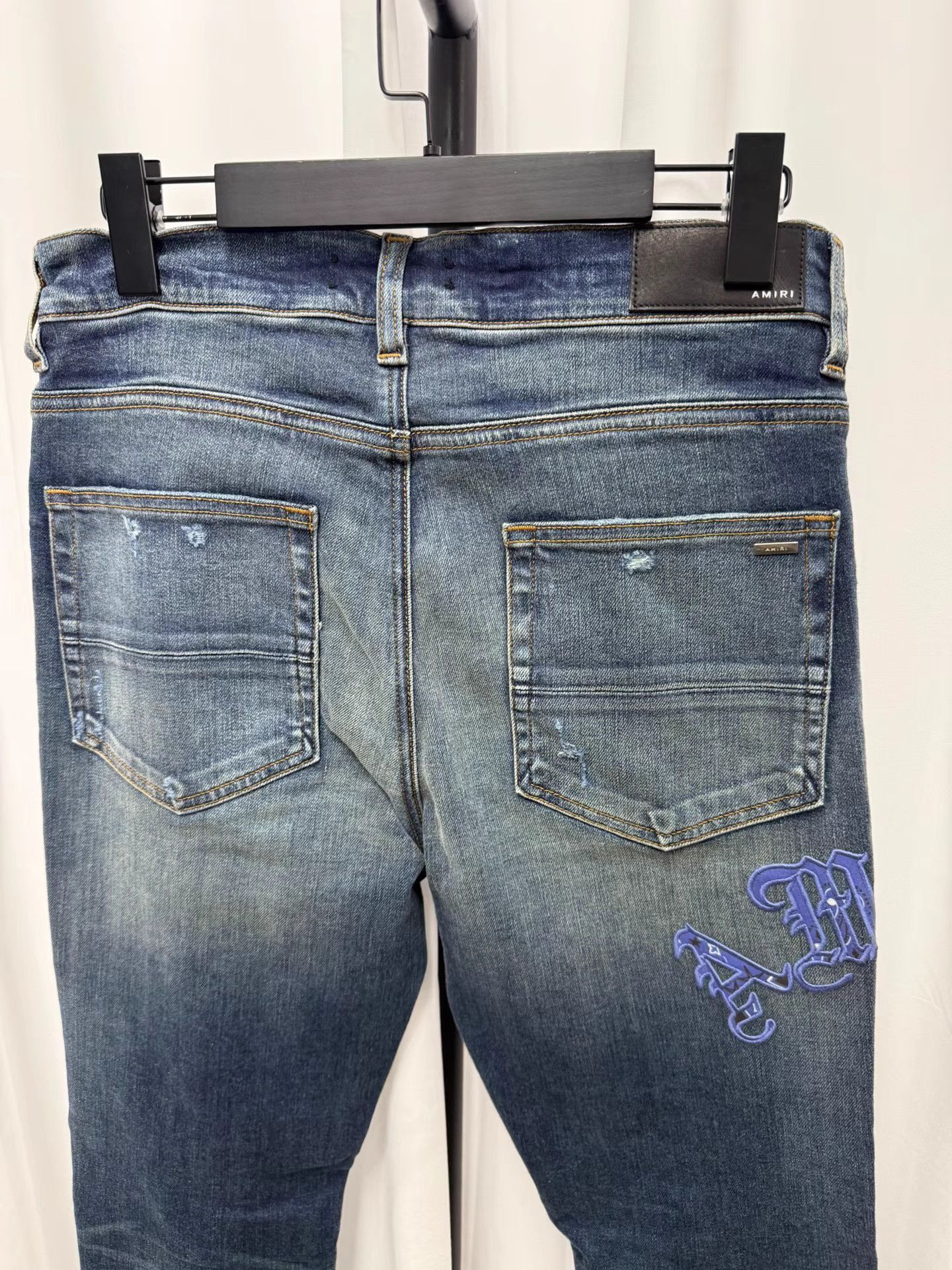 Amiri Amiri Slim Fit Distressed Jeans K20 Size US 32 / EU 48 - 8 Thumbnail