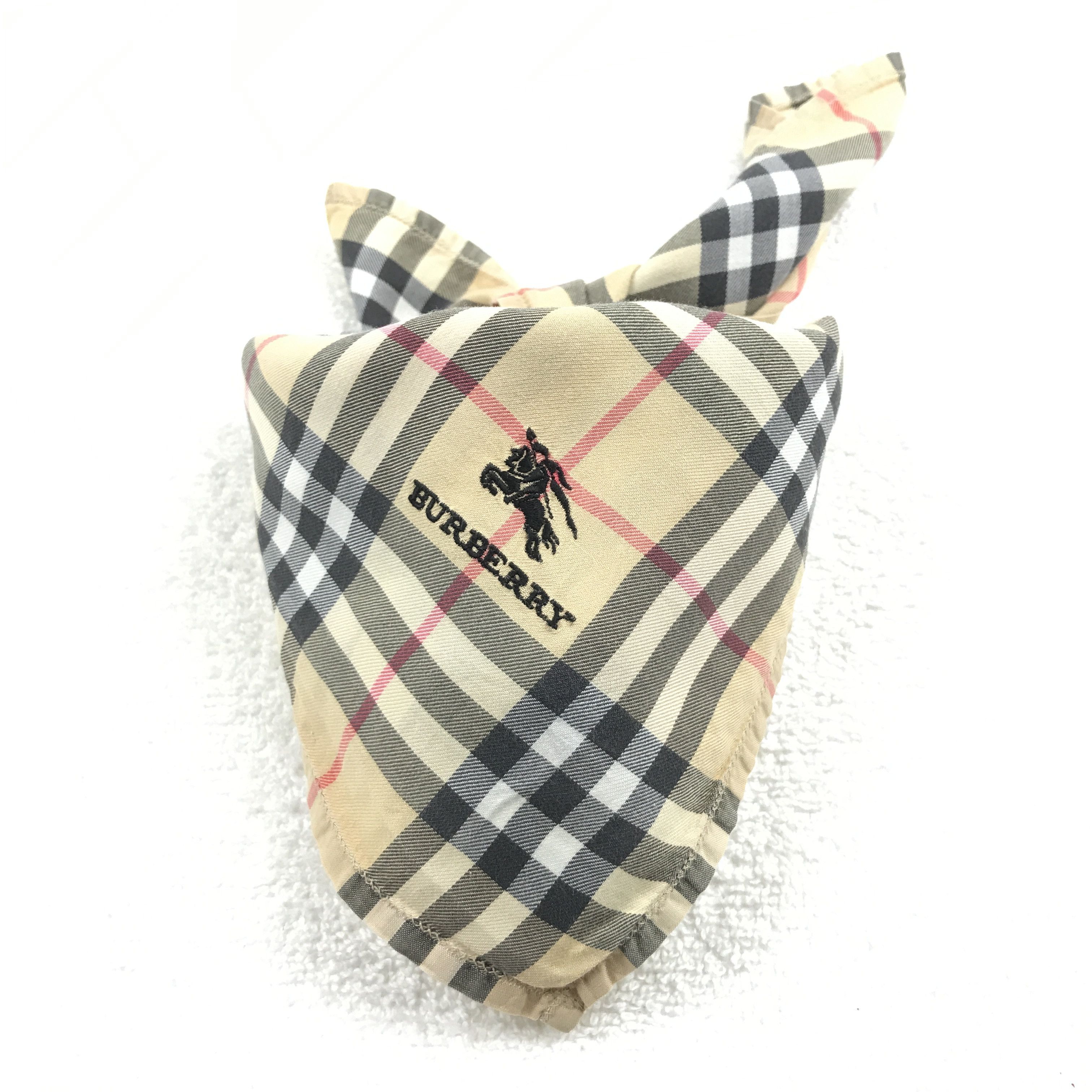 Burberry × Vintage Vintage Burberry Nova Check Bandana Neckerchief Handkerchief Size ONE SIZE - 4 Thumbnail