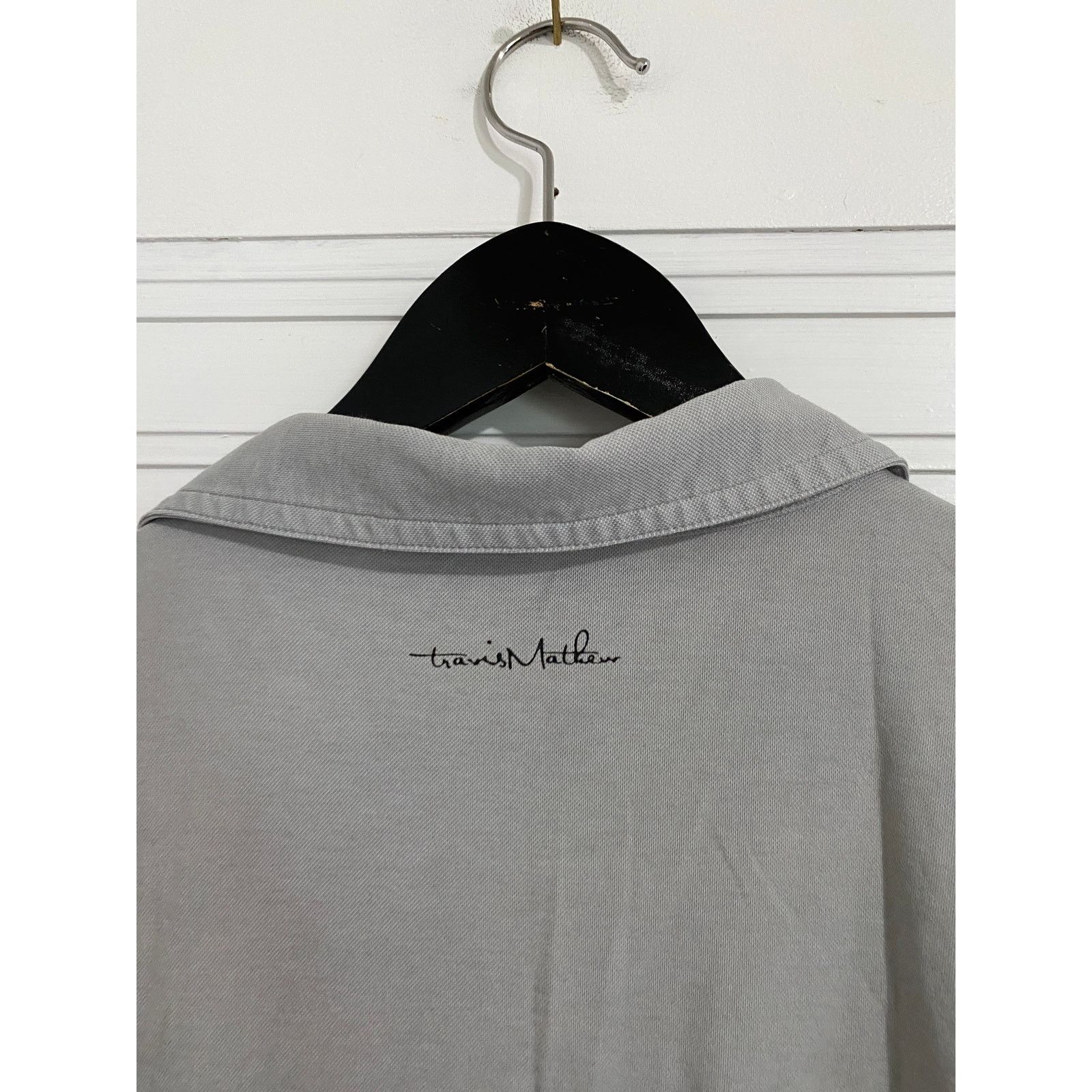 TravisMathew TravisMathew Gray and Black Polo Shirt Men's Size 2XL Size US XXL / EU 58 / 5 - 6 Thumbnail