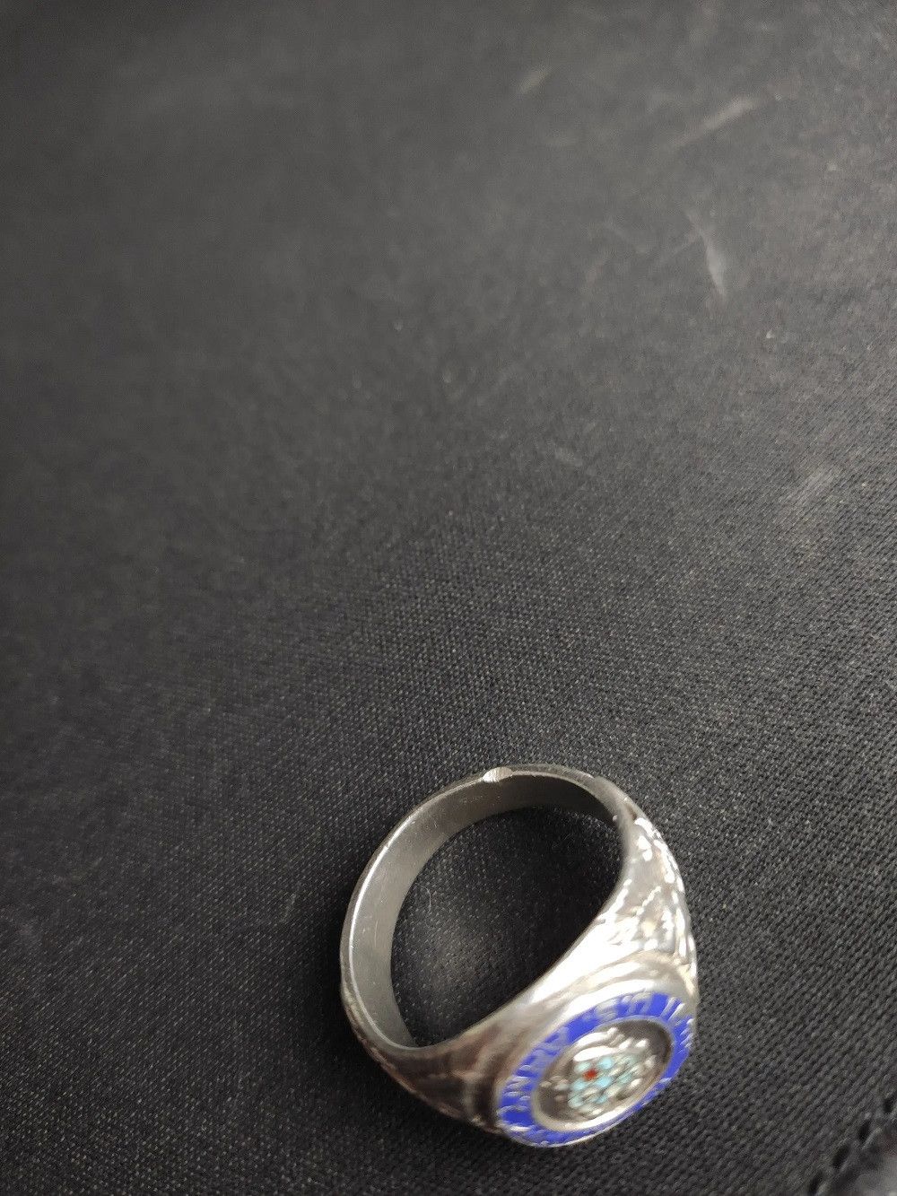 Sterling Silver US ARMY 16TH INFANTRY REGIMENT RING C.K. GROUSE ANTIQUE Size ONE SIZE - 2 Thumbnail
