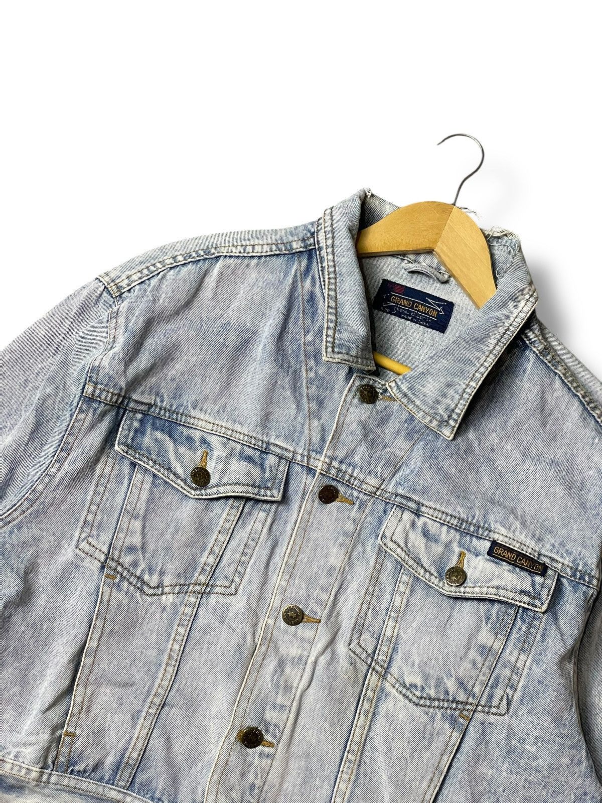 Japanese Brand × Vintage Vintage Grand Canyon Crop Denim Jacket (112) Size US S / EU 44-46 / 1 - 2 Thumbnail