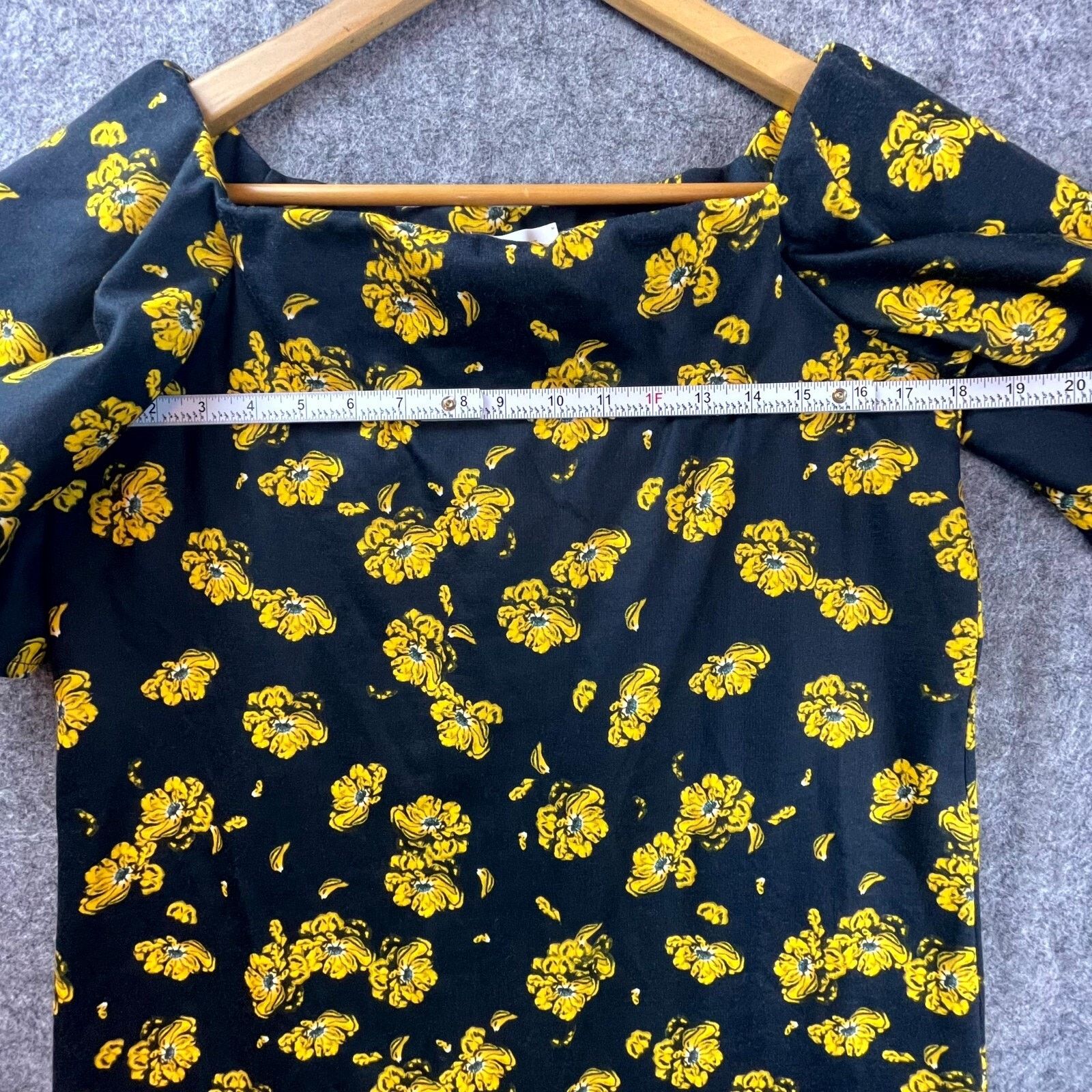 Oak + Fort Oak + Fort Dress Medium Black Yellow Oversized Boxy Maximal Size M / US 6-8 / IT 42-44 - 4 Thumbnail