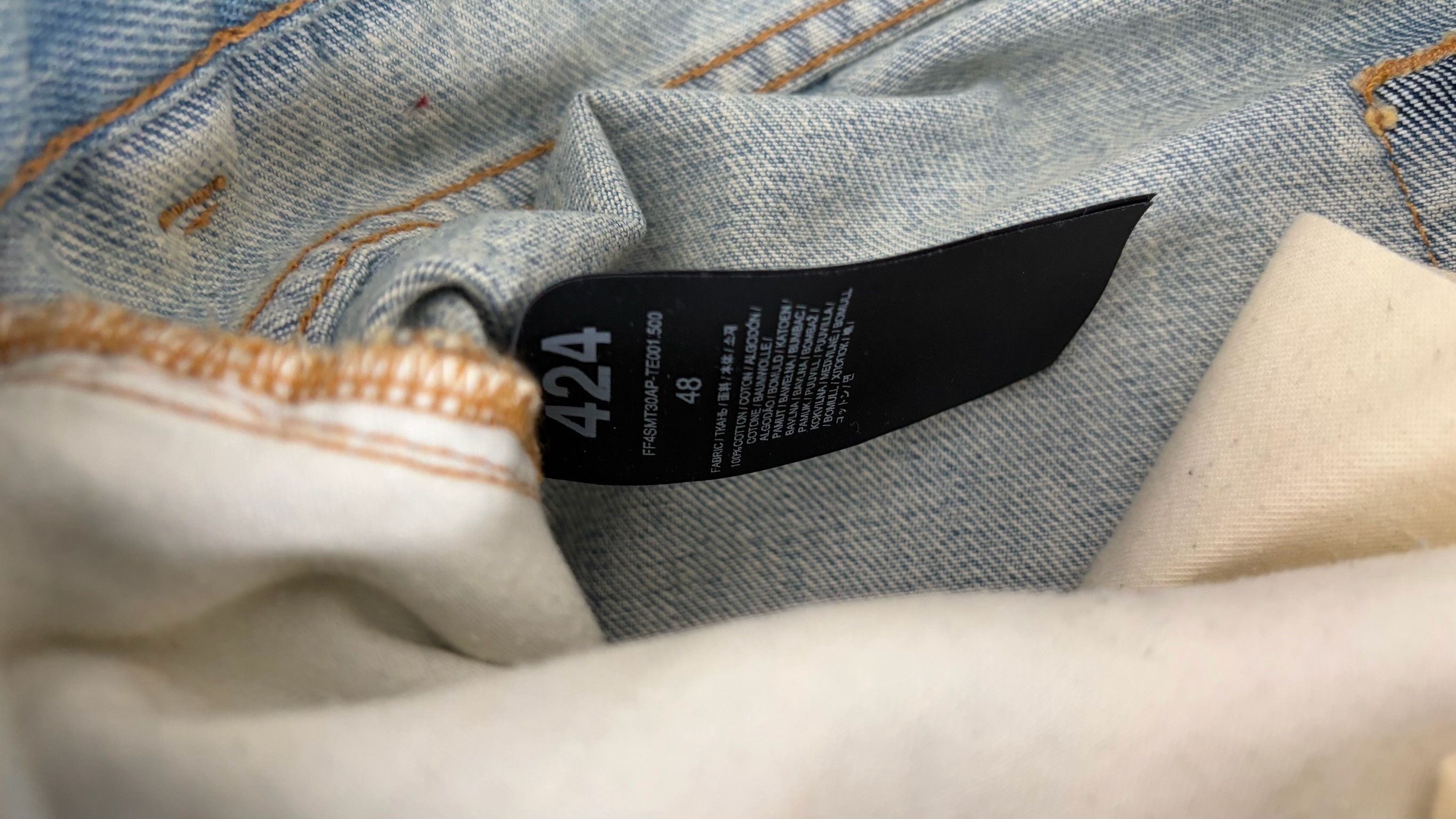 424 424 Distressed Denim Size US 32 / EU 48 - 3 Thumbnail