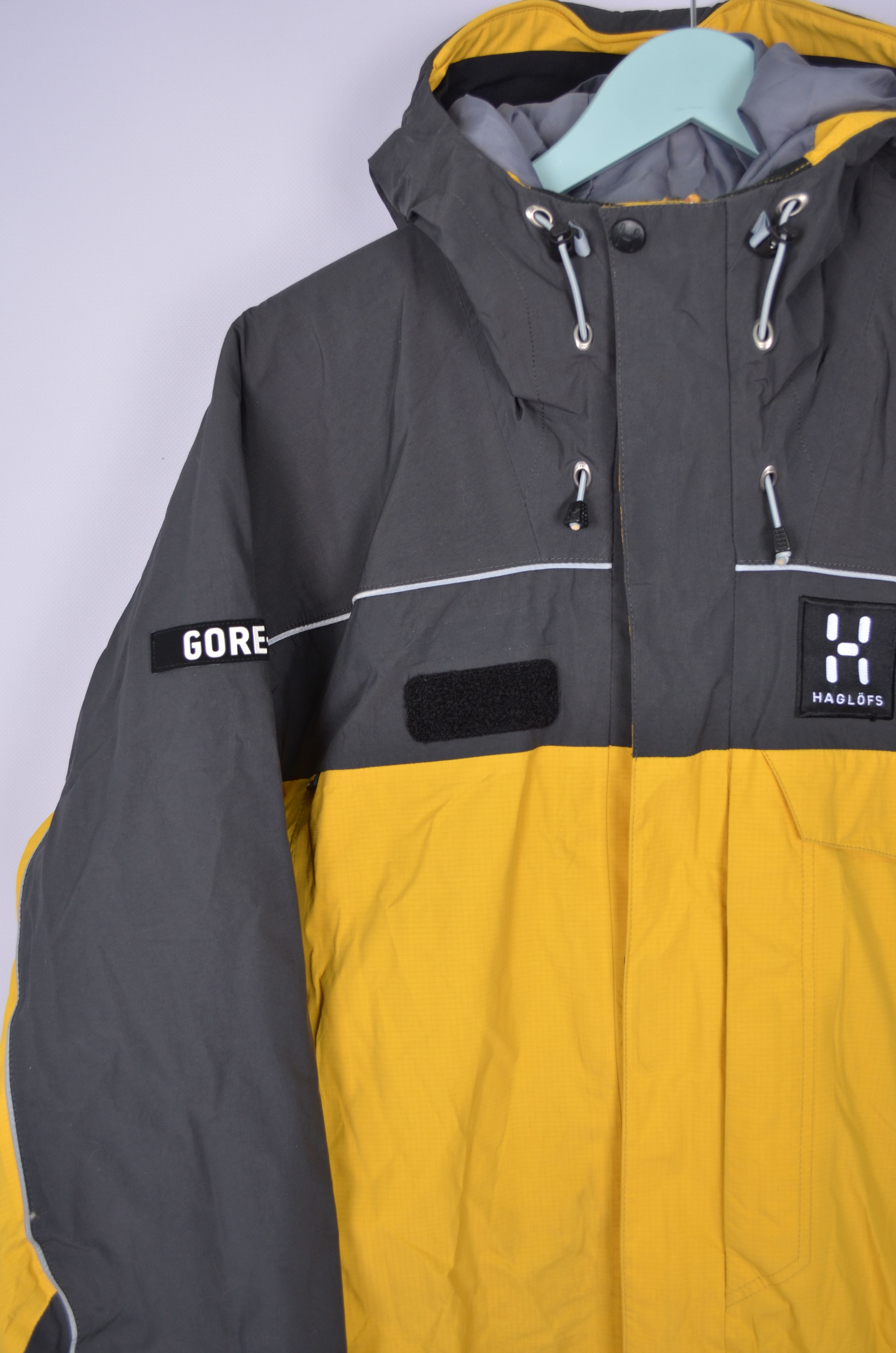 Haglofs Haglofs Gore Tex Recco System Yellow Grey Jacket Ski Size XL Size US XL / EU 56 / 4 - 5 Thumbnail