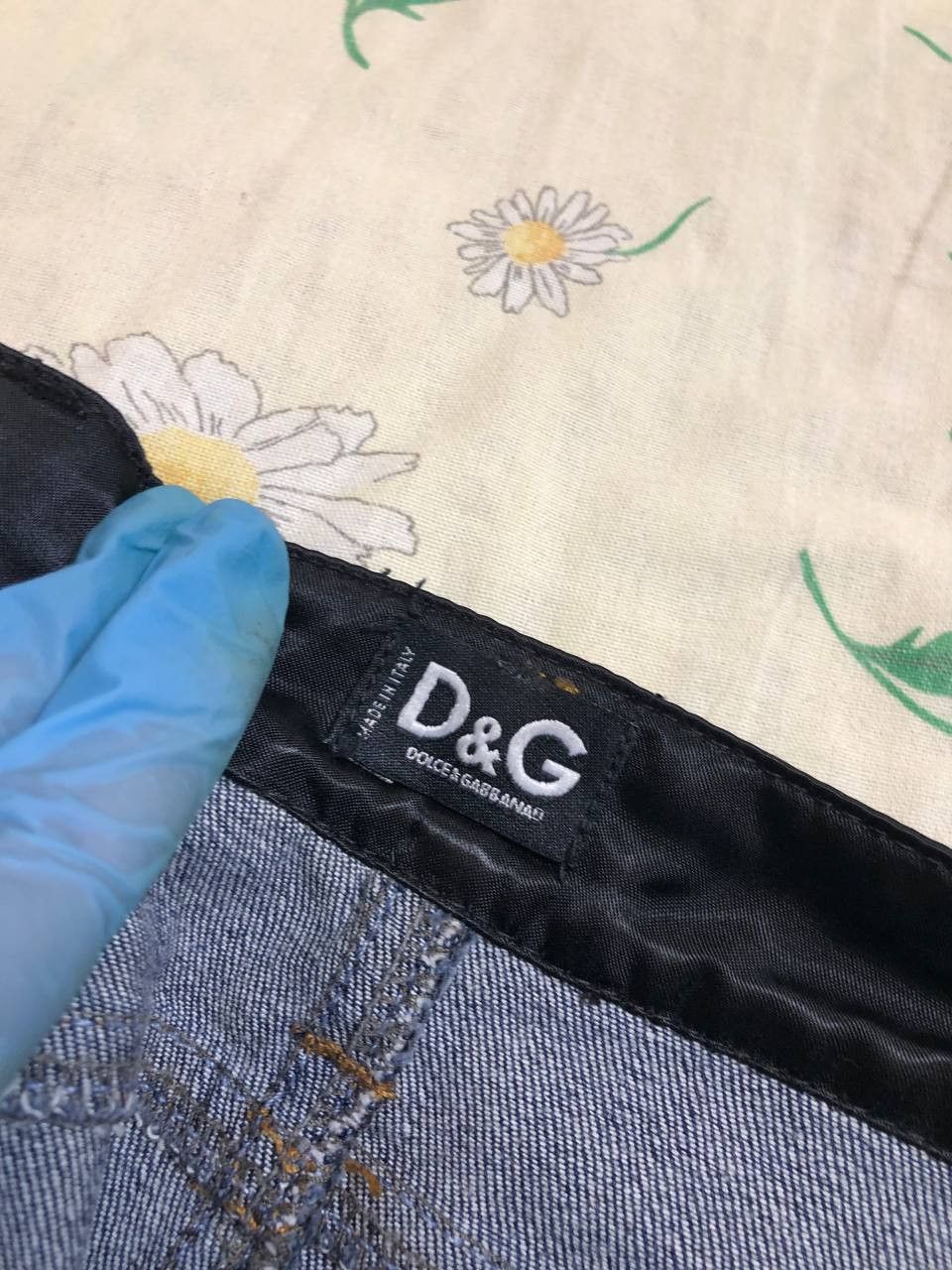 Dolce & Gabbana Dolce & Gabbana Women's Blue and Navy Skirt Size 32" / US 10 / IT 46 - 17 Thumbnail