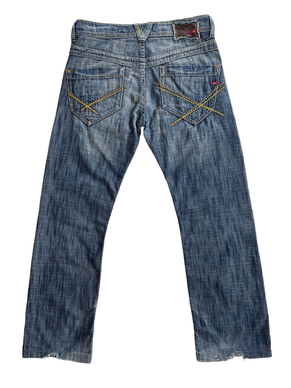 Quiksilver Quiksilver Used Dirty Pattern Denim Size US 35 - 2 Thumbnail