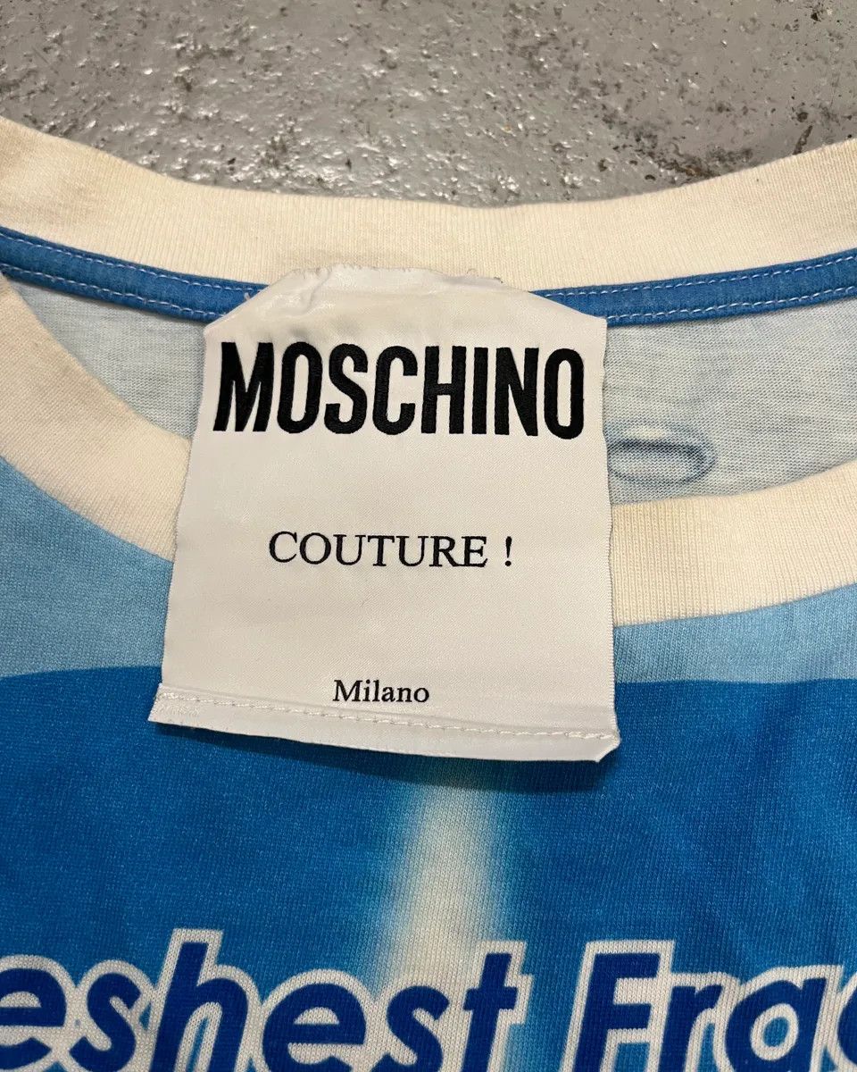 Moschino SS2019 Moschino Blue Fresh Fragrance Bottle T-Shirt Size US L / EU 52-54 / 3 - 9 Thumbnail