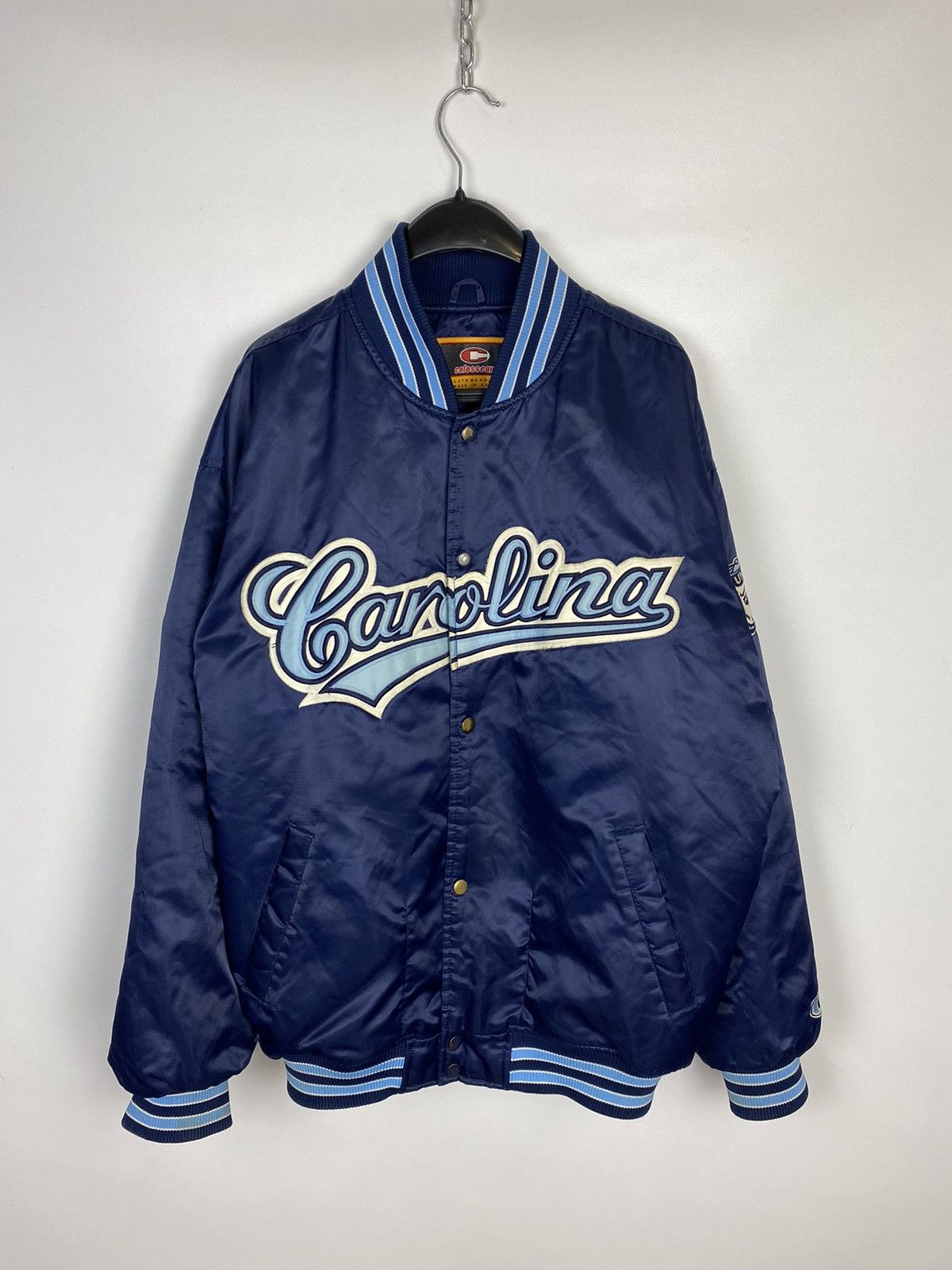 image of American College x Colosseum Athletics Vintage Colosseum North Carolina Tarheels Jacket Bombers in 