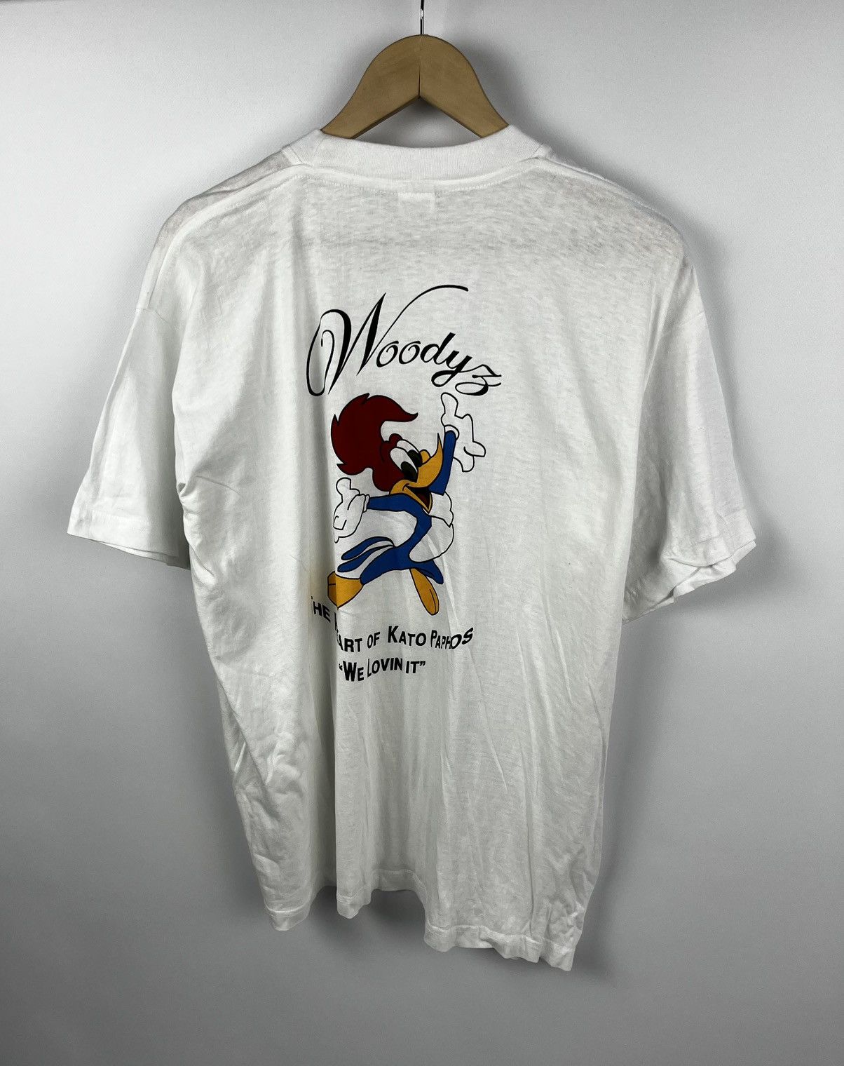 Disney Vintage Woody Woodpecker Shirt Mens XL Black 90s Size US M / EU 48-50 / 2 - 1 Thumbnail