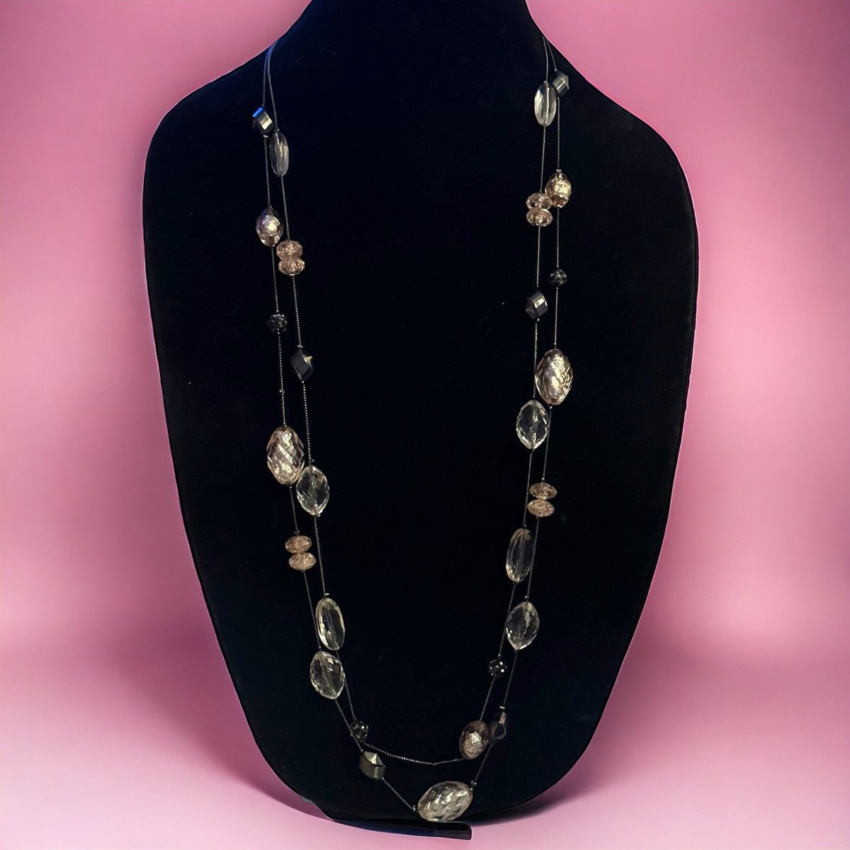 Other NY Collection long layered station bead chain necklace Size ONE SIZE - 1 Thumbnail