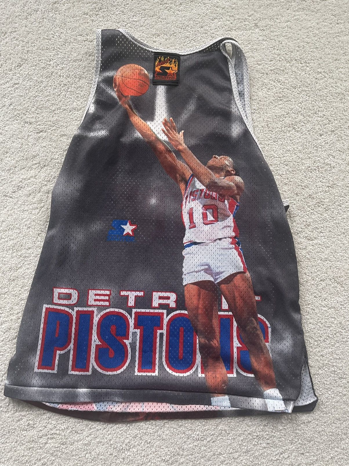Starter 90s Hot Starter Dennis Rodman Detroit Pistons Size US XL / EU 56 / 4 - 2 Thumbnail