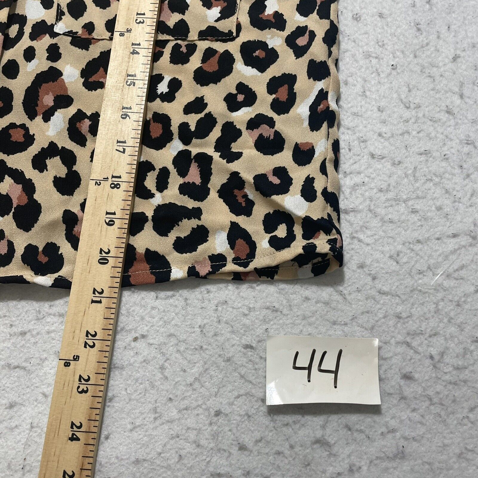 Other Paper Crane Cheetah Print Button Front Short Sleeve Collared Size M / US 6-8 / IT 42-44 - 9 Thumbnail