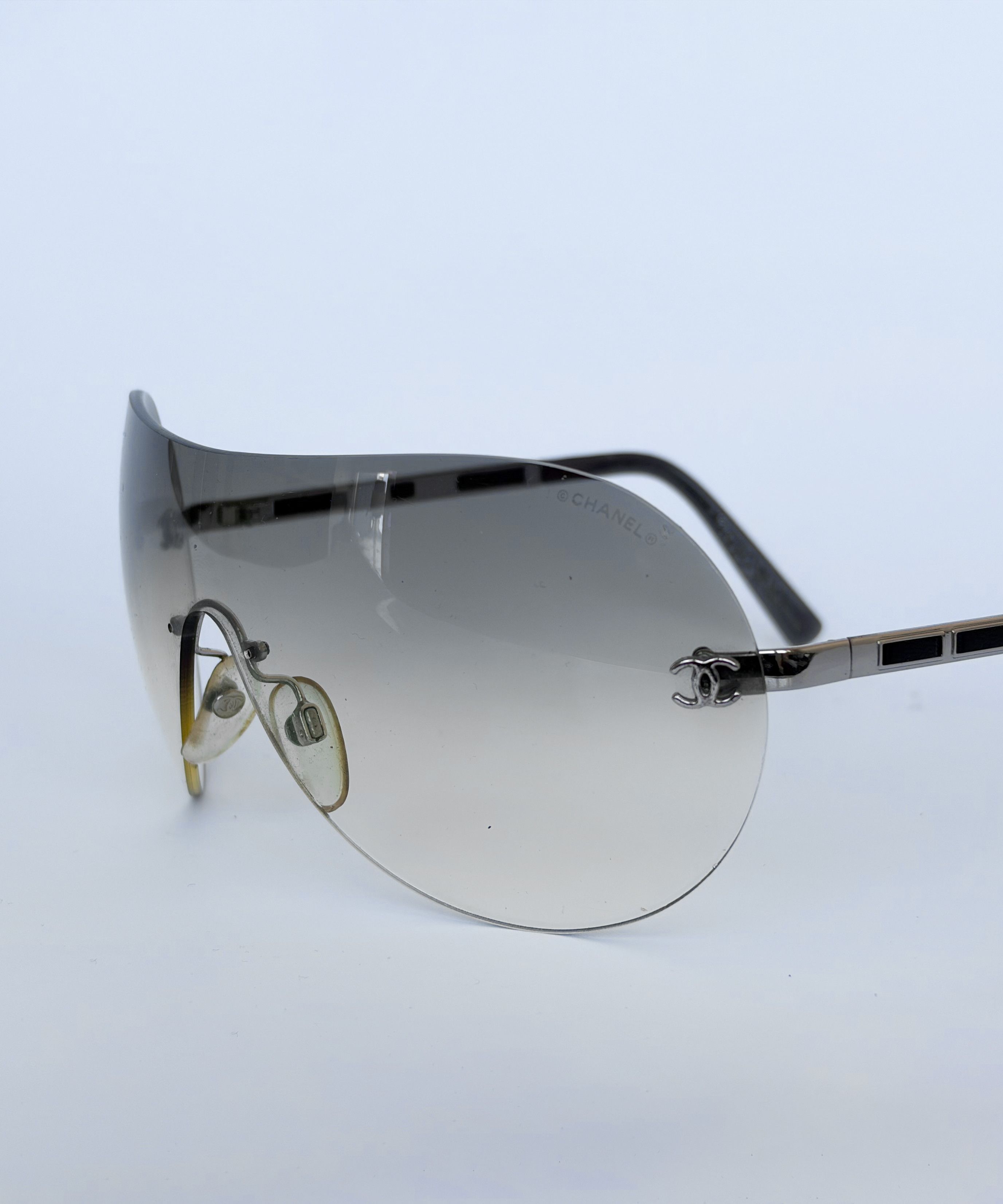 Chanel CHANEL Sunglasses Gradient 4118 Logo CC Metal Vintage Size ONE SIZE - 6 Thumbnail