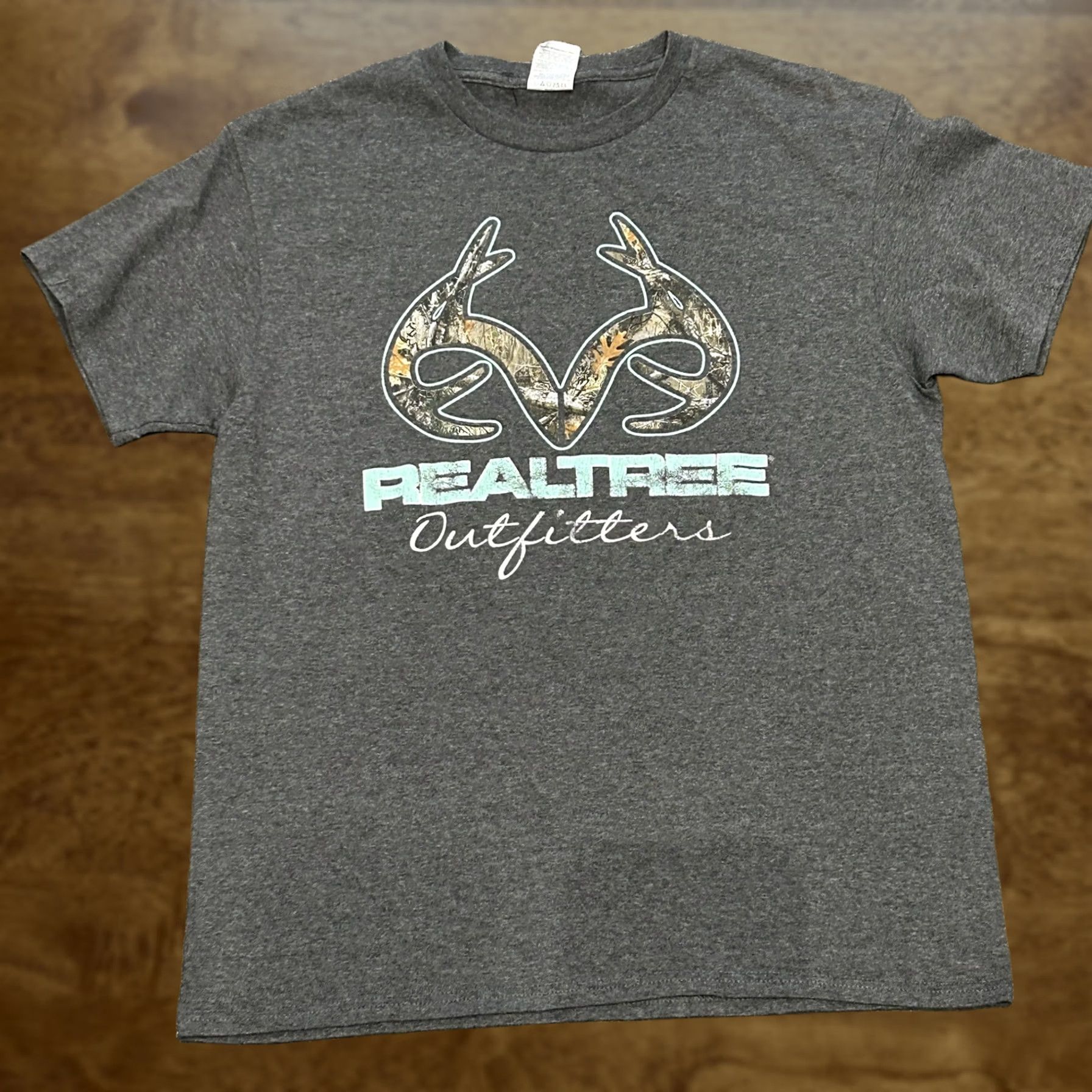 Vintage Realtree Outfitters Hunting Shirt Mens Medium Gray Camo Graphic Tee Size US M / EU 48-50 / 2 - 1 Thumbnail