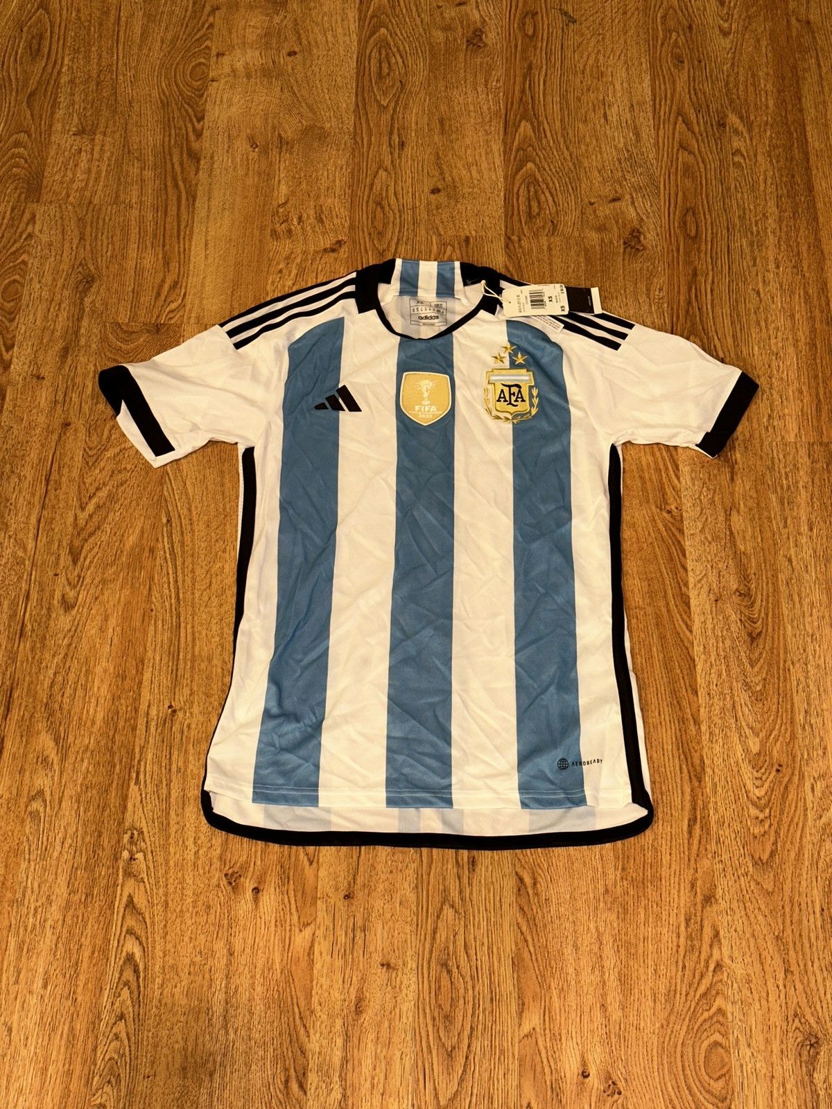 Adidas Adidas Argentina 2022 World Cup Winners Home Jersey IB3597 Size US XS / EU 42 / 0 - 1 Thumbnail