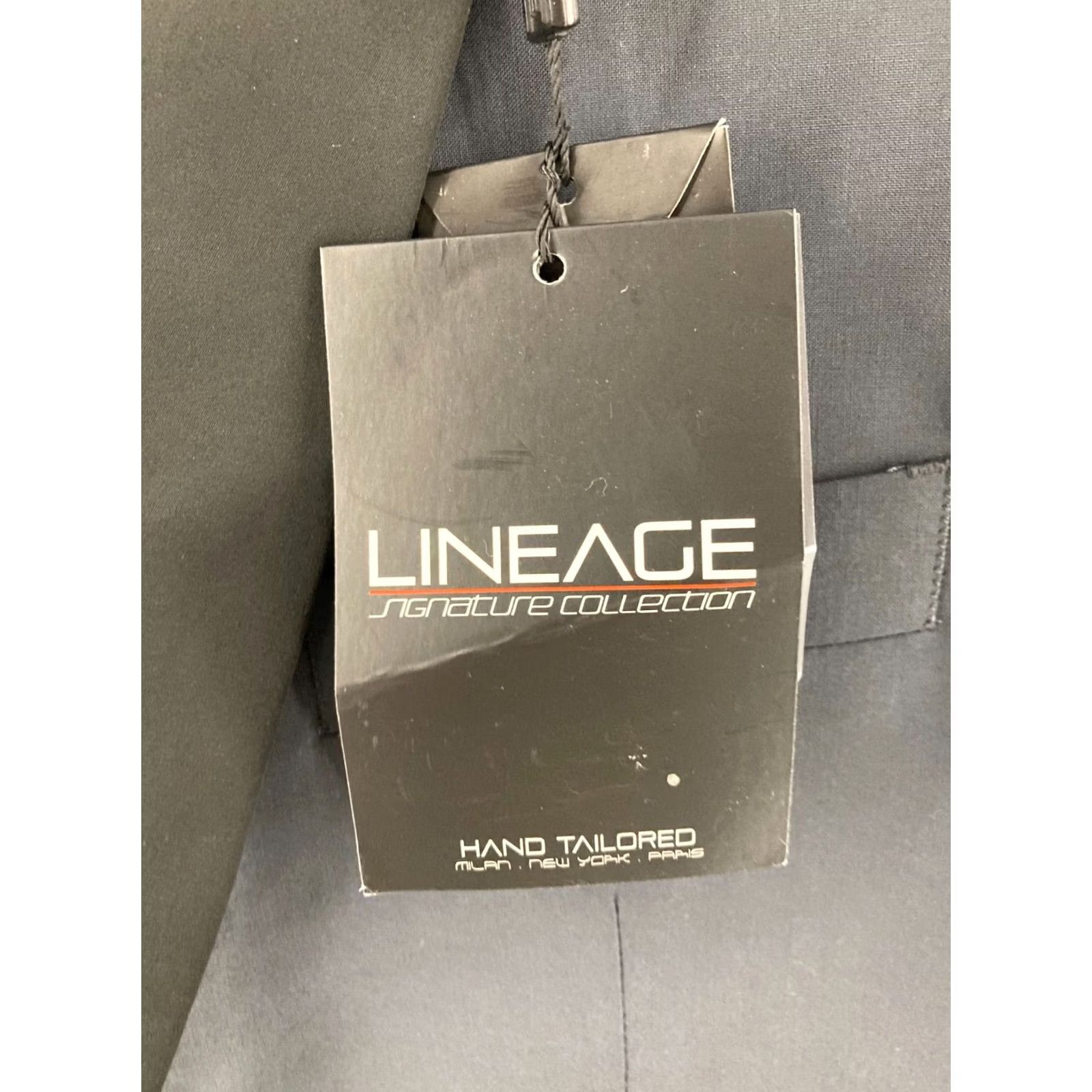 Vintage Lineage Blazer Mens 42 Two-Button Gray Polyester Blend NWT Long Coat/Blazer Sized 42 Big & Tall Classic Fit Jacket Front Style: Two-Button Size 42R - 6 Thumbnail