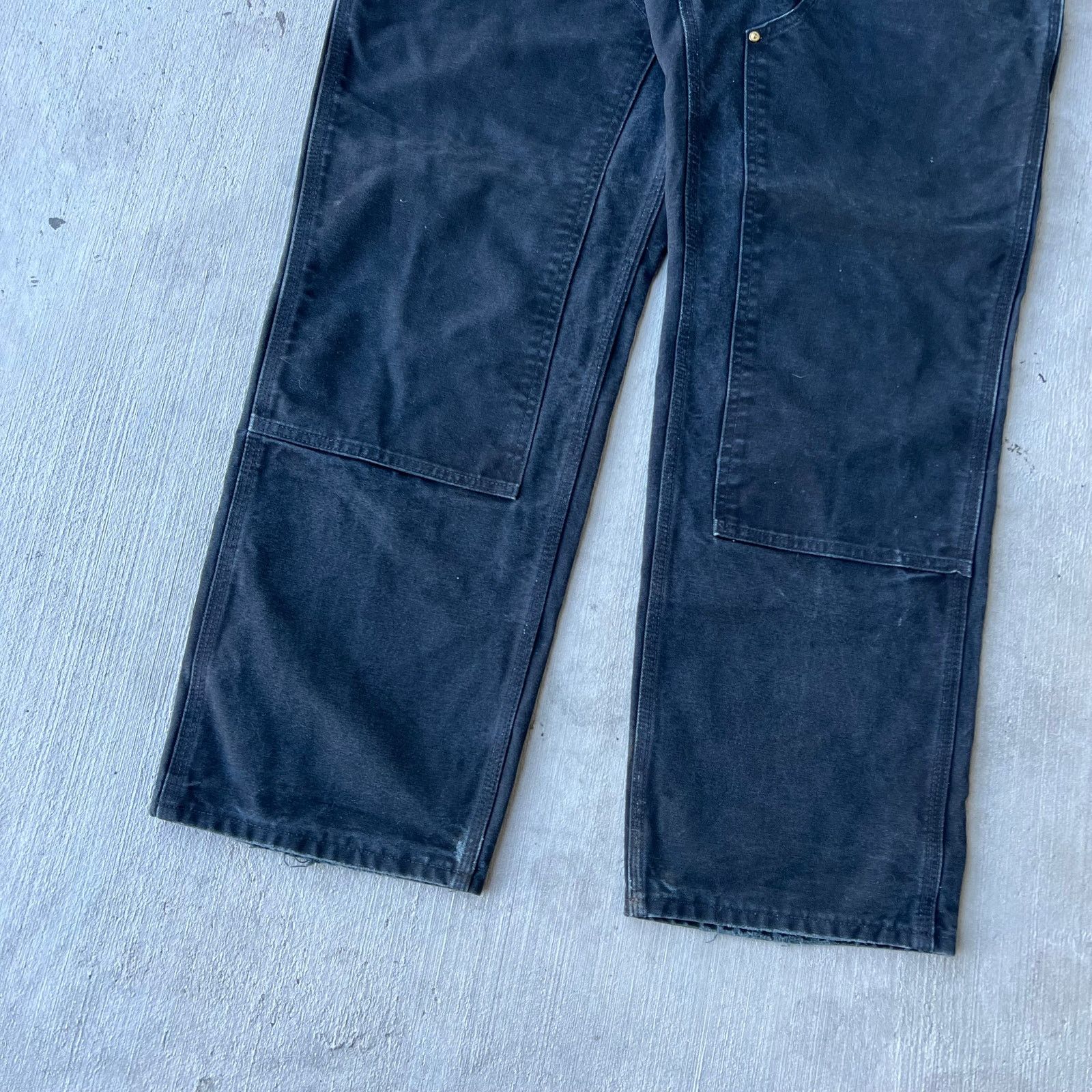 Carhartt × Vintage Vintage Y2K Carhartt black double knee work carpenter pants Size US 34 / EU 50 - 3 Thumbnail