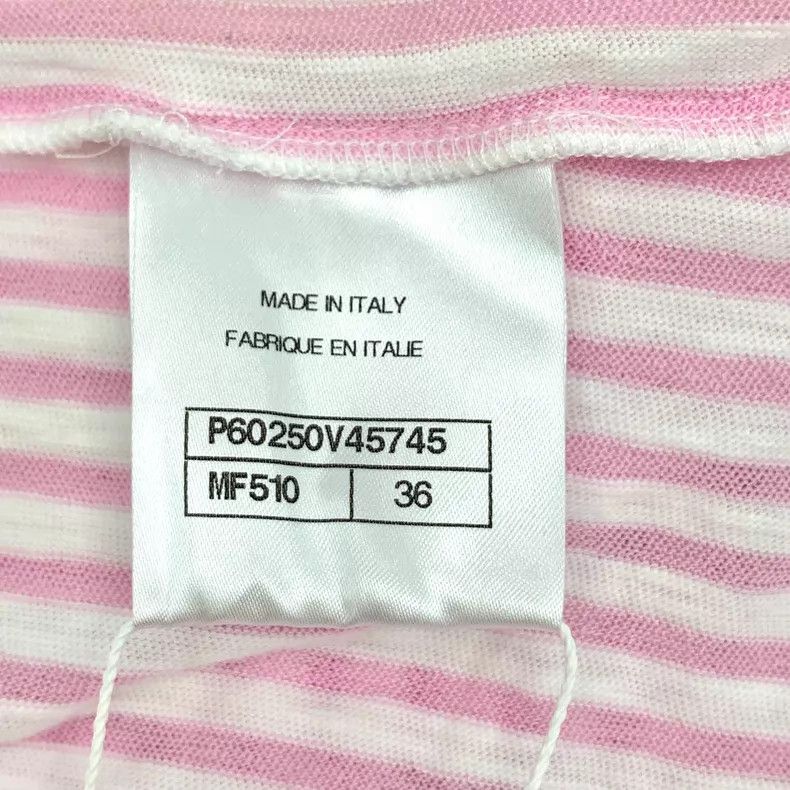 Chanel Chanel Cruise Series Light Pink Vertical Striped Cotton Ro Size XS / US 0-2 / IT 36-38 - 9 Thumbnail