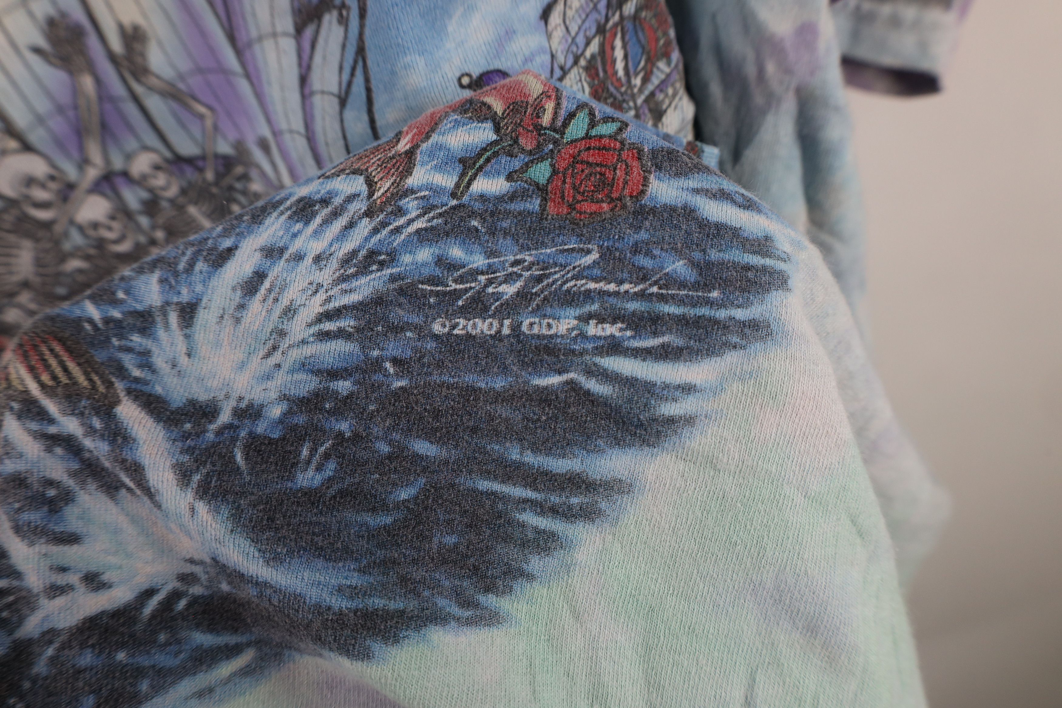 Liquid Blue × Vintage Vintage 2001 Liquid Blue Grateful Dead Band T-Shirt Cotton Size US XXL / EU 58 / 5 - 7 Thumbnail