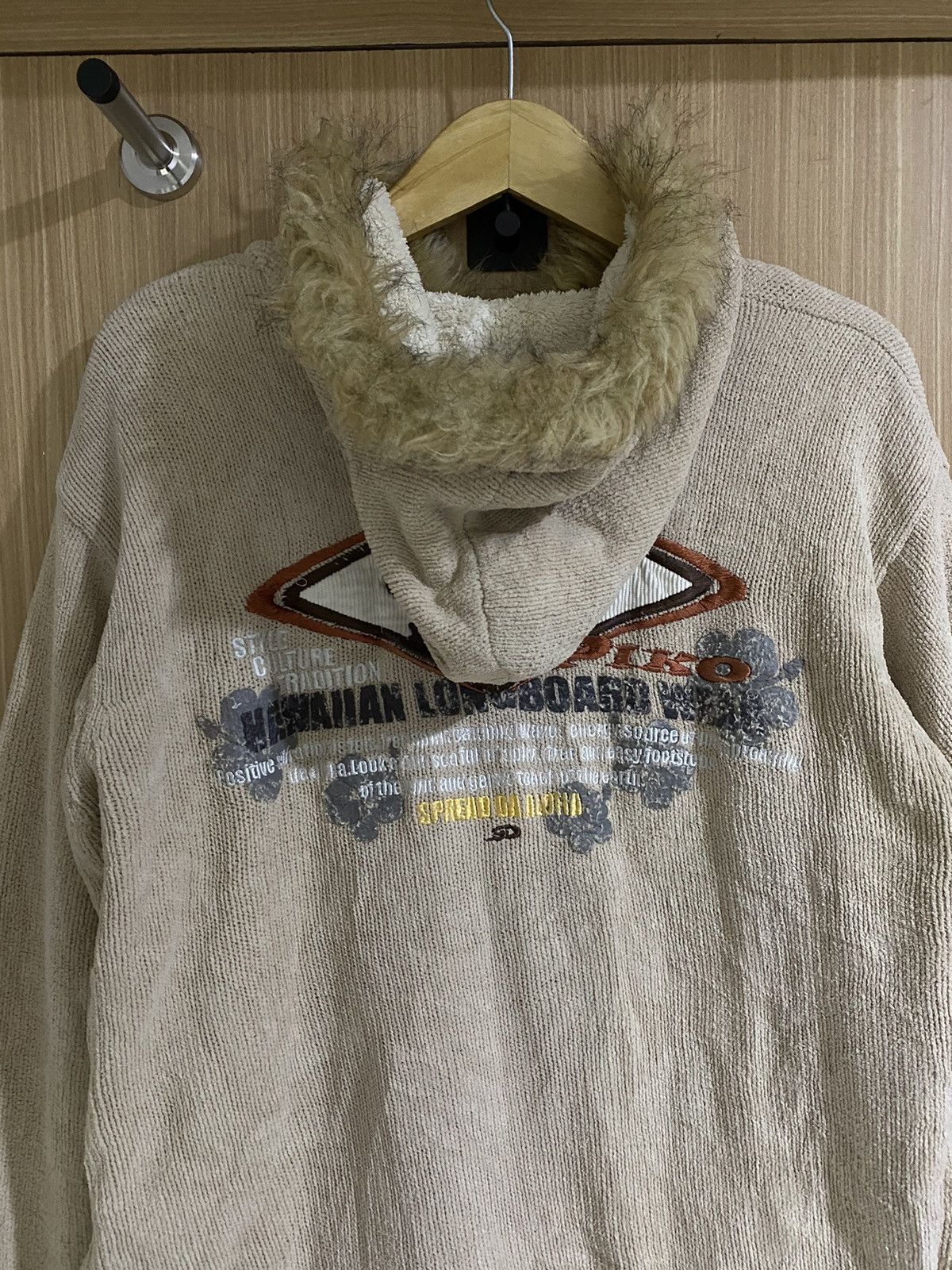 If Six Was Nine × Japanese Brand × Le Grande Bleu (L.G.B.) Piko embroidery poem fur zip hoodie lgb ifsixwasnine Size US L / EU 52-54 / 3 - 9 Thumbnail