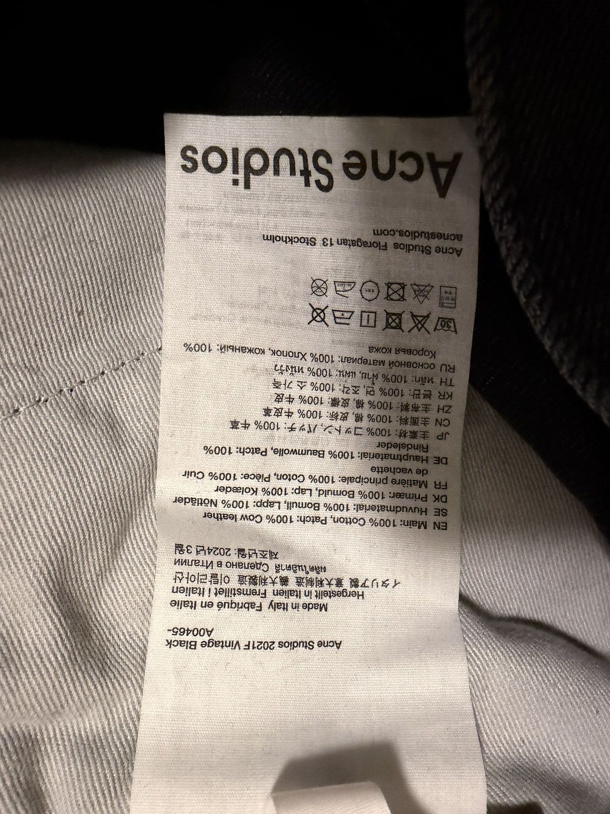 Acne Studios Acne Studio 2021F Vintage Black Size 24" / US 00 / IT 34 - 5 Thumbnail