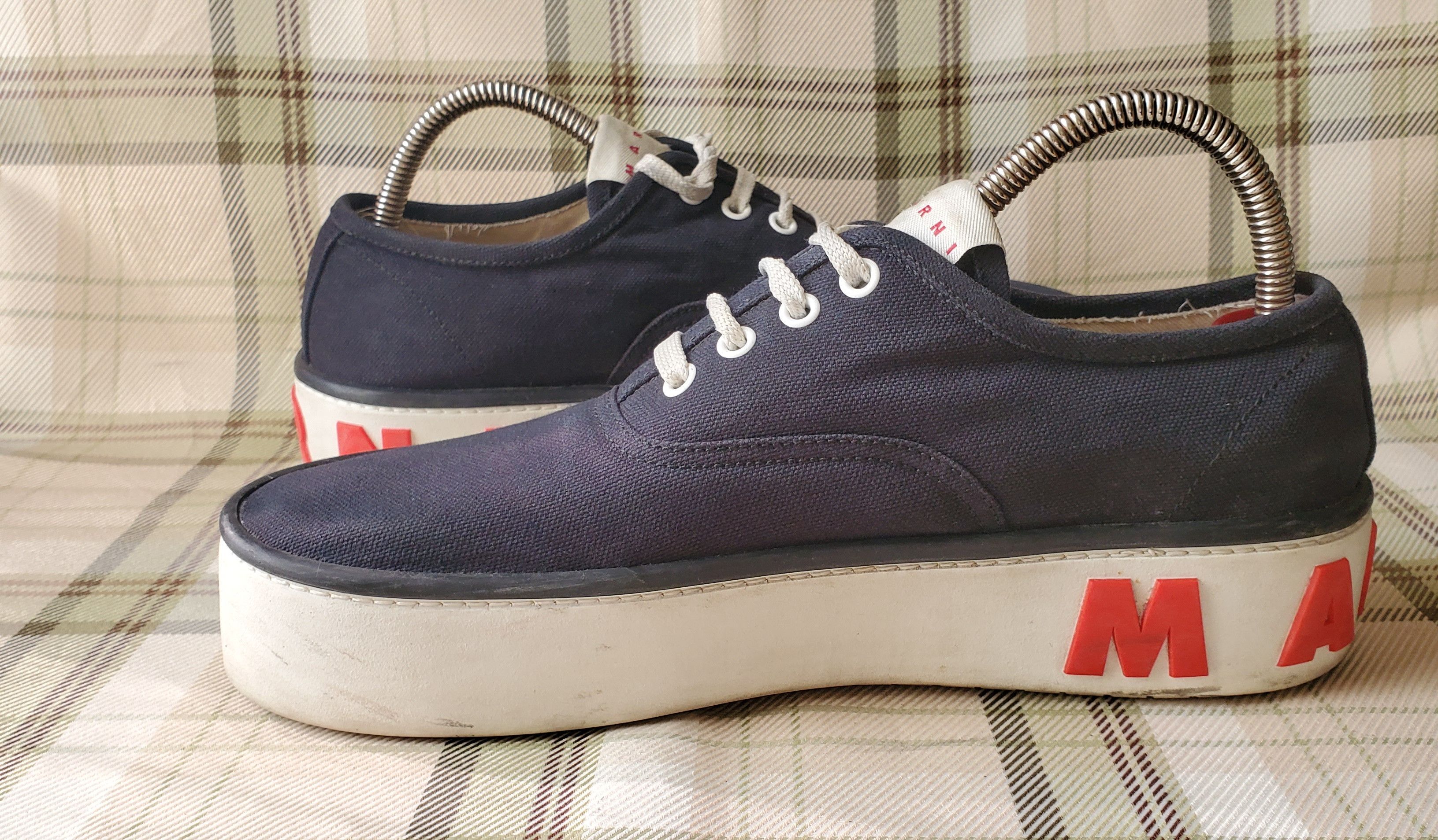 Marni Marni Canvas Lace Up Chunky Sole Sneakers Size US 7.5 / EU 40-41 - 5 Thumbnail