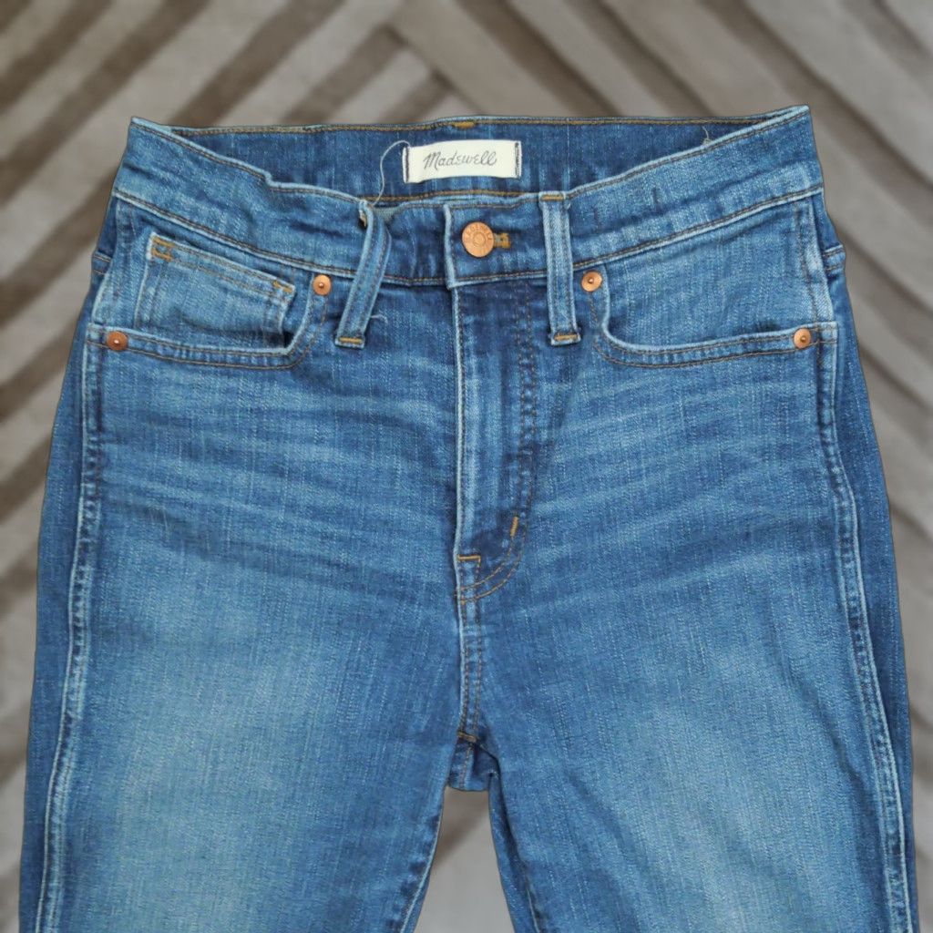 Madewell Madewell Jeans Womens 27 10 Inch High Rise Skinny Chewed Hem Denim Pants Size 27" / US 4 / IT 40 - 1 Thumbnail