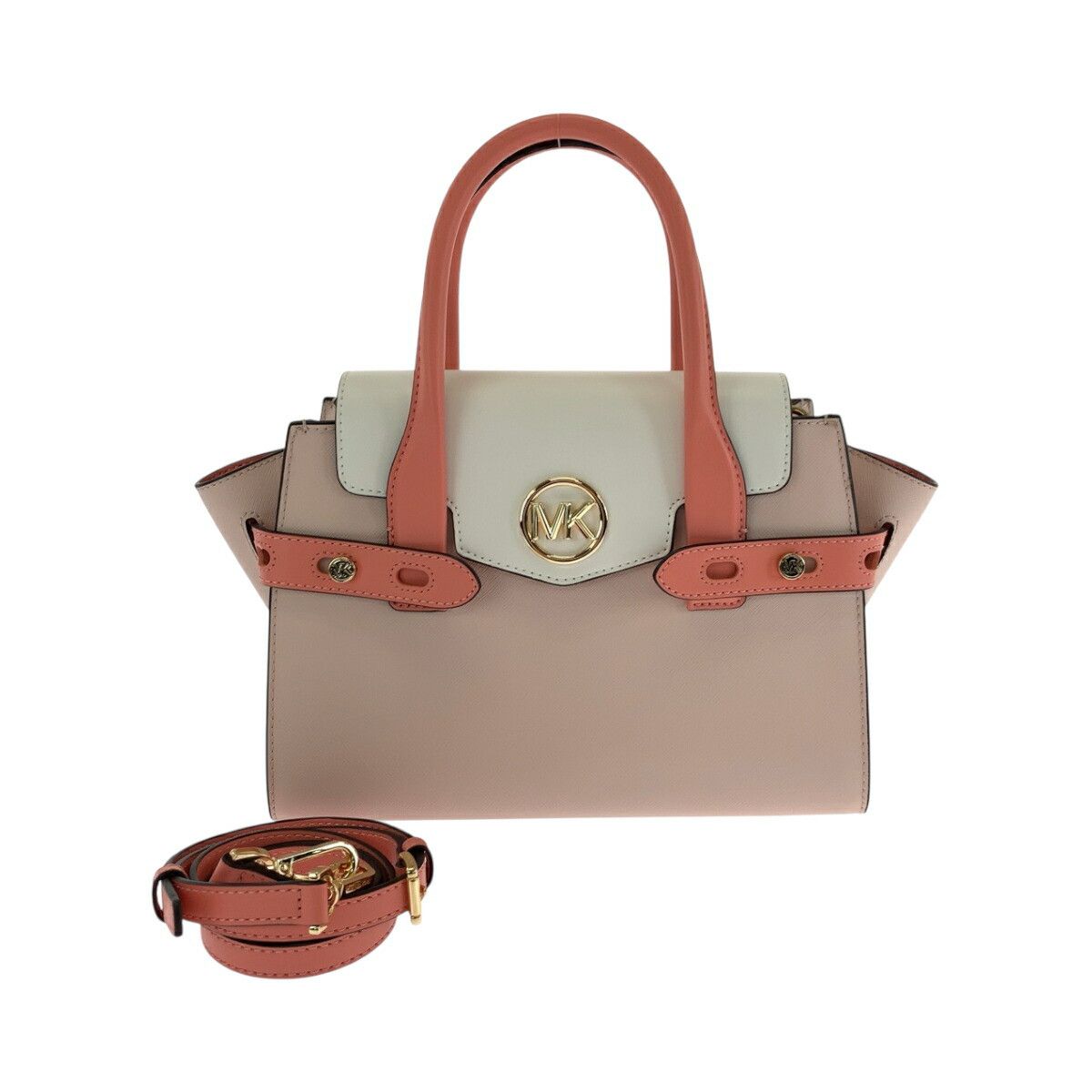 Michael Kors Michael Kors Logo Leather 2Way Bag Leather Shoulder Bag 35S2Gnms8T in Pink, Women's