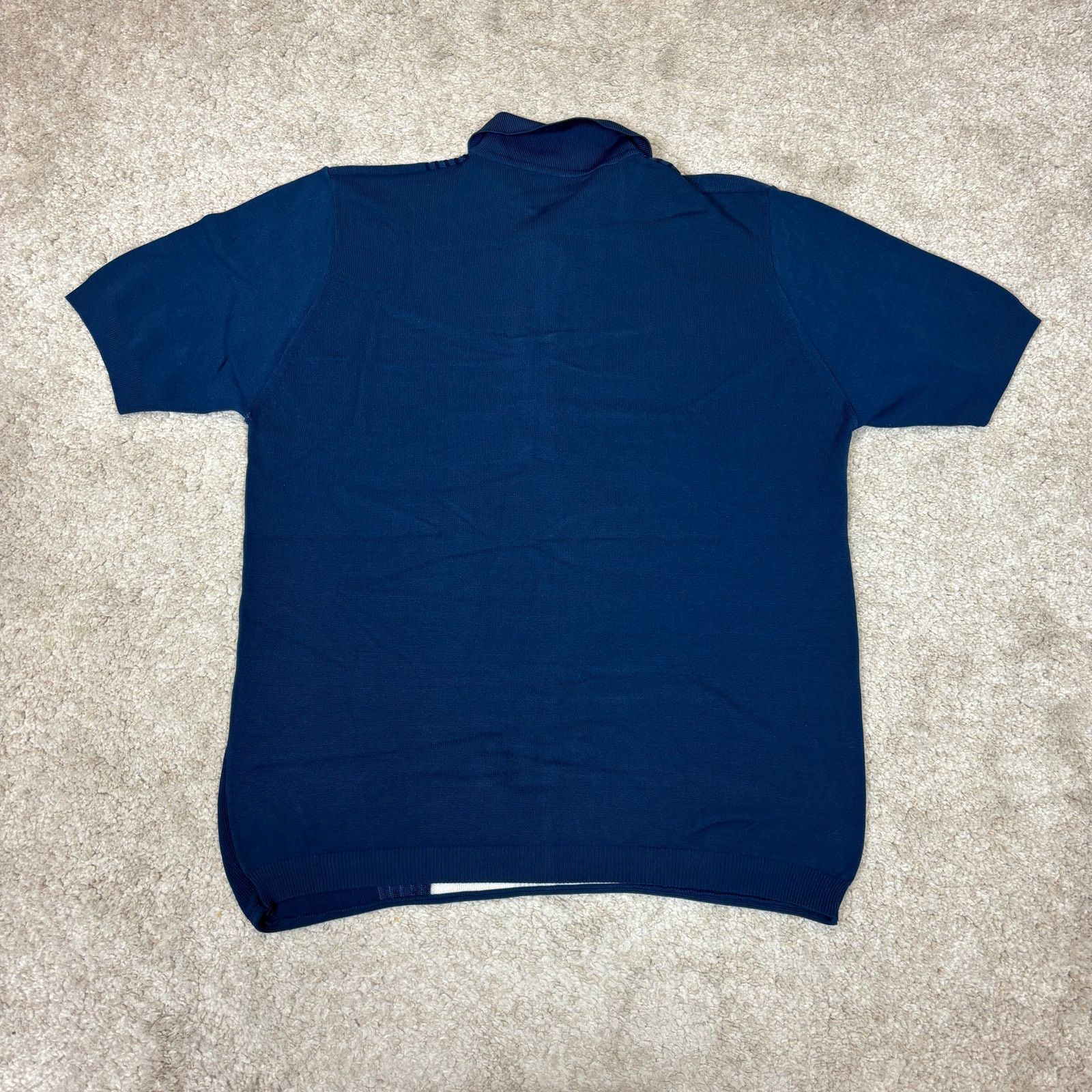 Vintage Vintage 60s Leonardo Strassi Nylon Knit Stripe Polo Men's M Size US M / EU 48-50 / 2 - 3 Thumbnail