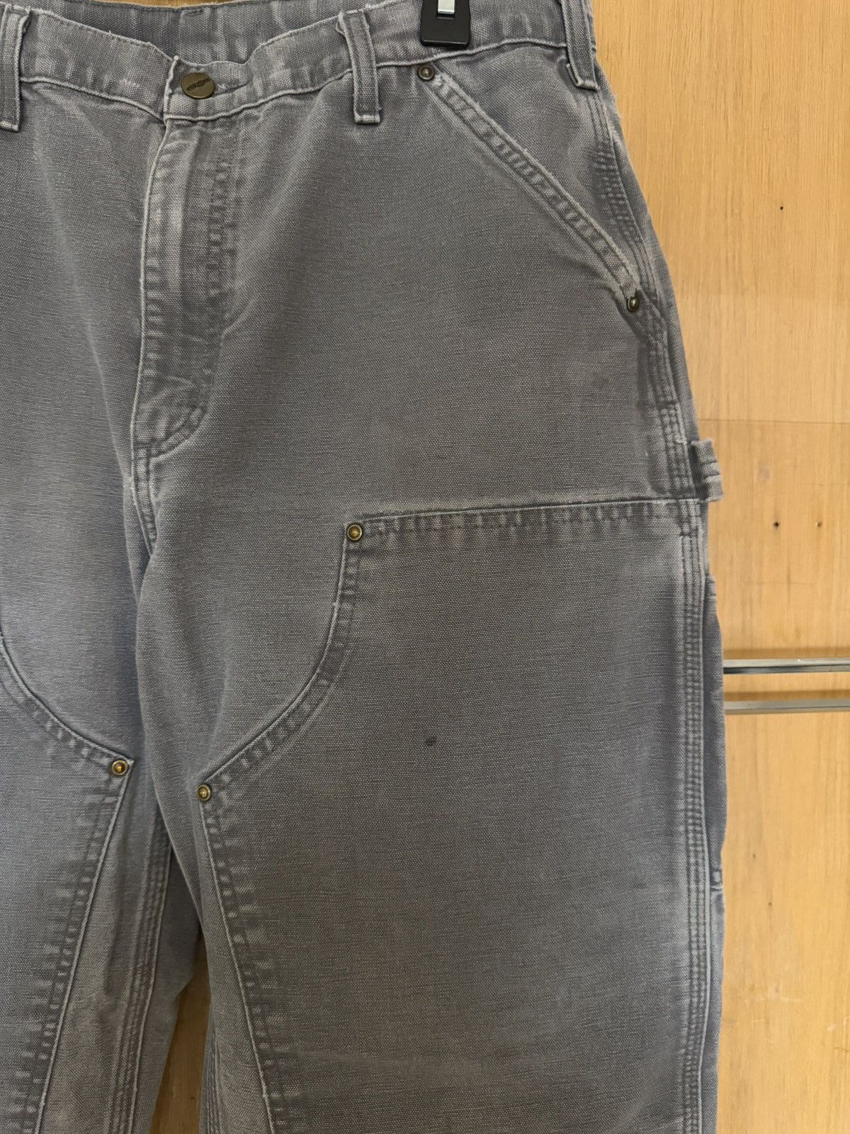 Carhartt Vintage Gray Carhartt double knee Size US 34 / EU 50 - 2 Thumbnail
