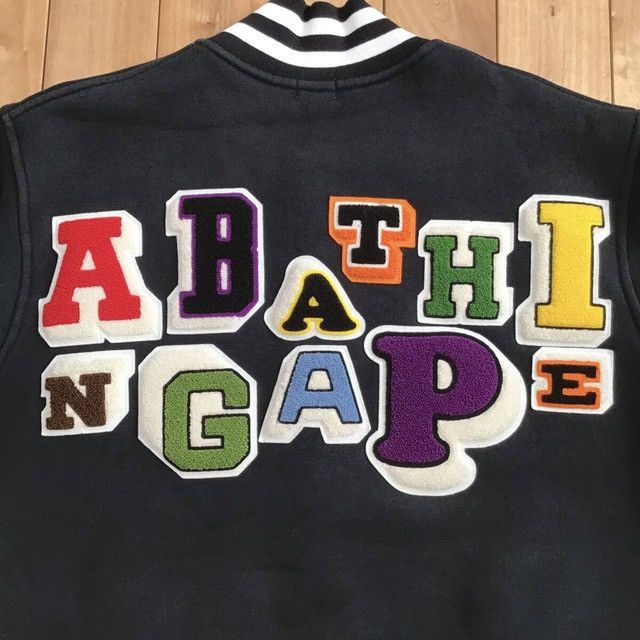 Bape × Nigo BAPE LOGO sweat varsity jacket a bathing ape NIGO Size US M / EU 48-50 / 2 - 4 Thumbnail