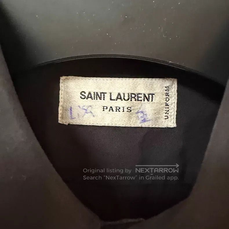 Saint Laurent Paris Saint Laurent Paris Solid Black Shirt i Size XS / US 0-2 / IT 36-38 - 2 Thumbnail