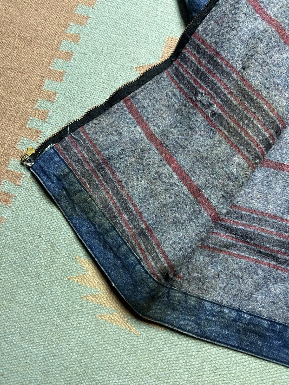 Vintage wrangler Big Ben denim jacket slash pocket distressed 44 L Size US L / EU 52-54 / 3 - 13 Thumbnail