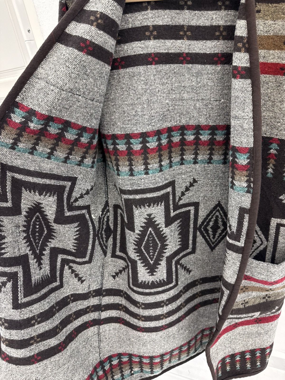 Pendleton Vintage UNBRAND American Native NAVAJO Woven Long Coat Size US L / EU 52-54 / 3 - 7 Thumbnail