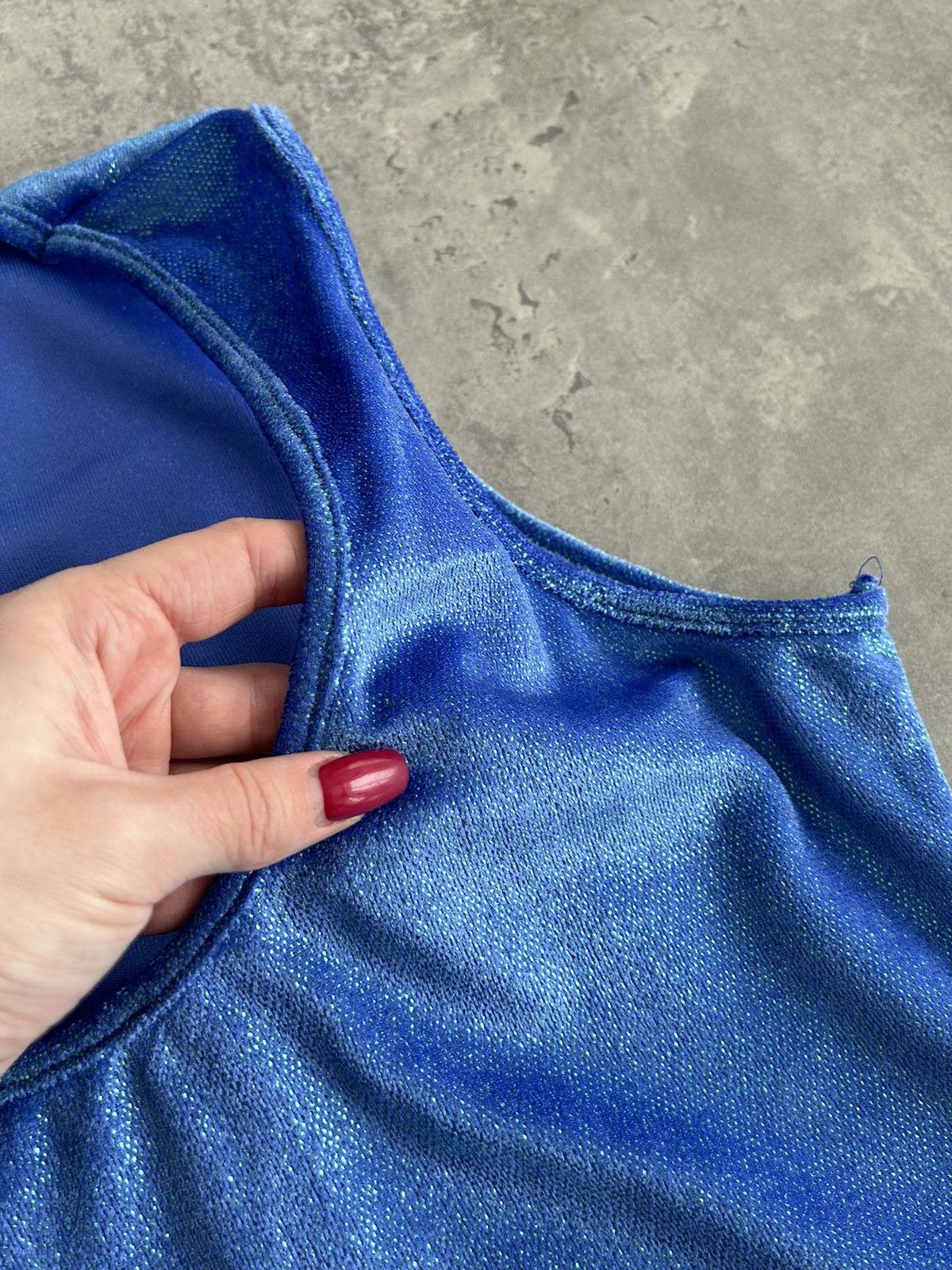 Versace × Vintage Versace Vintage Rare Glitter Top Shine 90s 80s Size M / US 6-8 / IT 42-44 - 6 Thumbnail