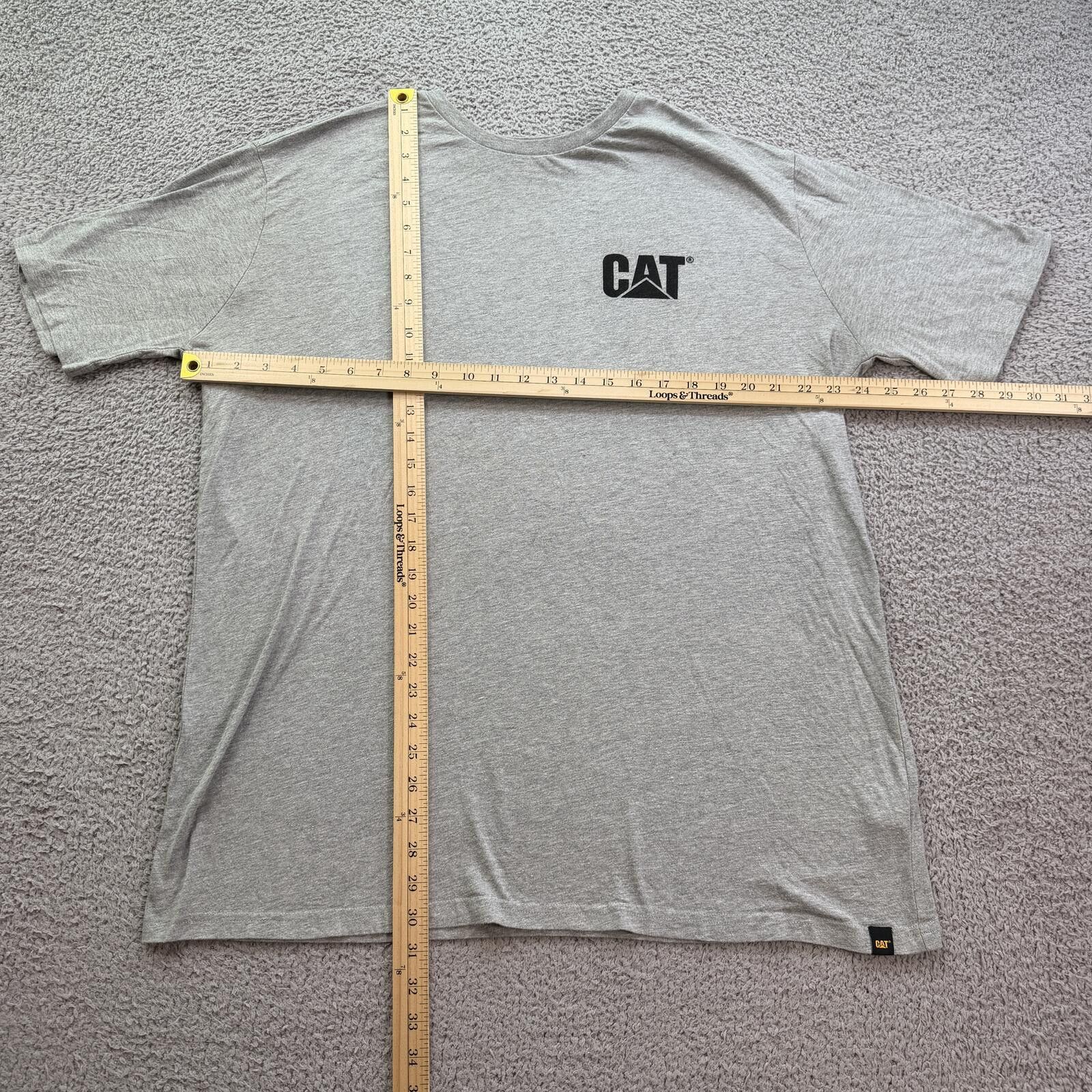 Caterpillar Vintage Style Caterpillar CAT Workwear T Shirt XL Gray Size US XL / EU 56 / 4 - 3 Thumbnail