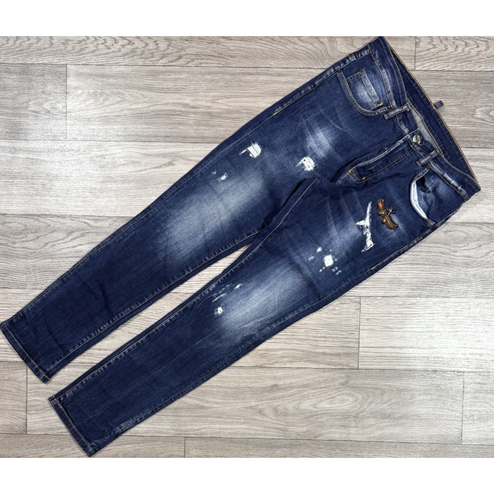 Dsquared2 DSQUARED2 Denim Blue COOL GUY JEAN Slim Skinny Distressed Jeans 50 Italy Mens Jeans Denim Blue Distressed 50 Dsquared2 Slim Tall? Size US 34 / EU 50 - 2 Thumbnail