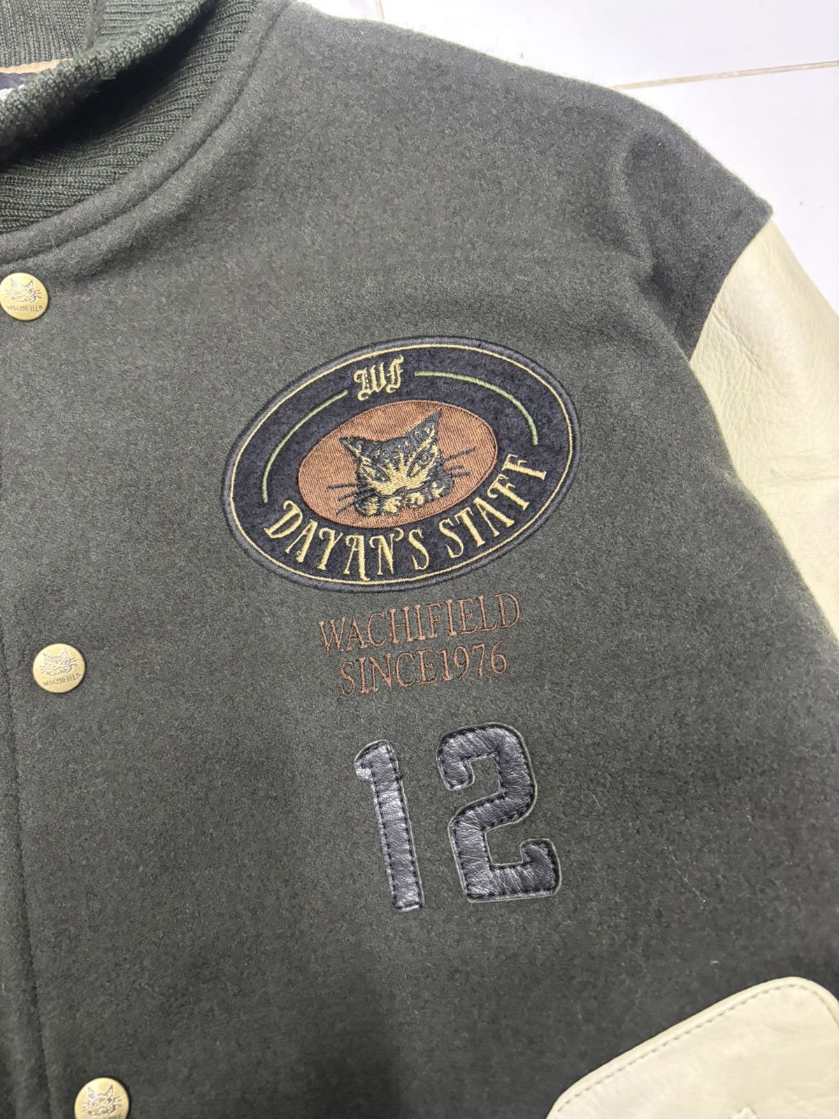Japanese Brand 🔥VINTAGE WACHIFIELD DAYAN’S STAFF WOOL VARSITY JACKET Size US L / EU 52-54 / 3 - 14 Thumbnail