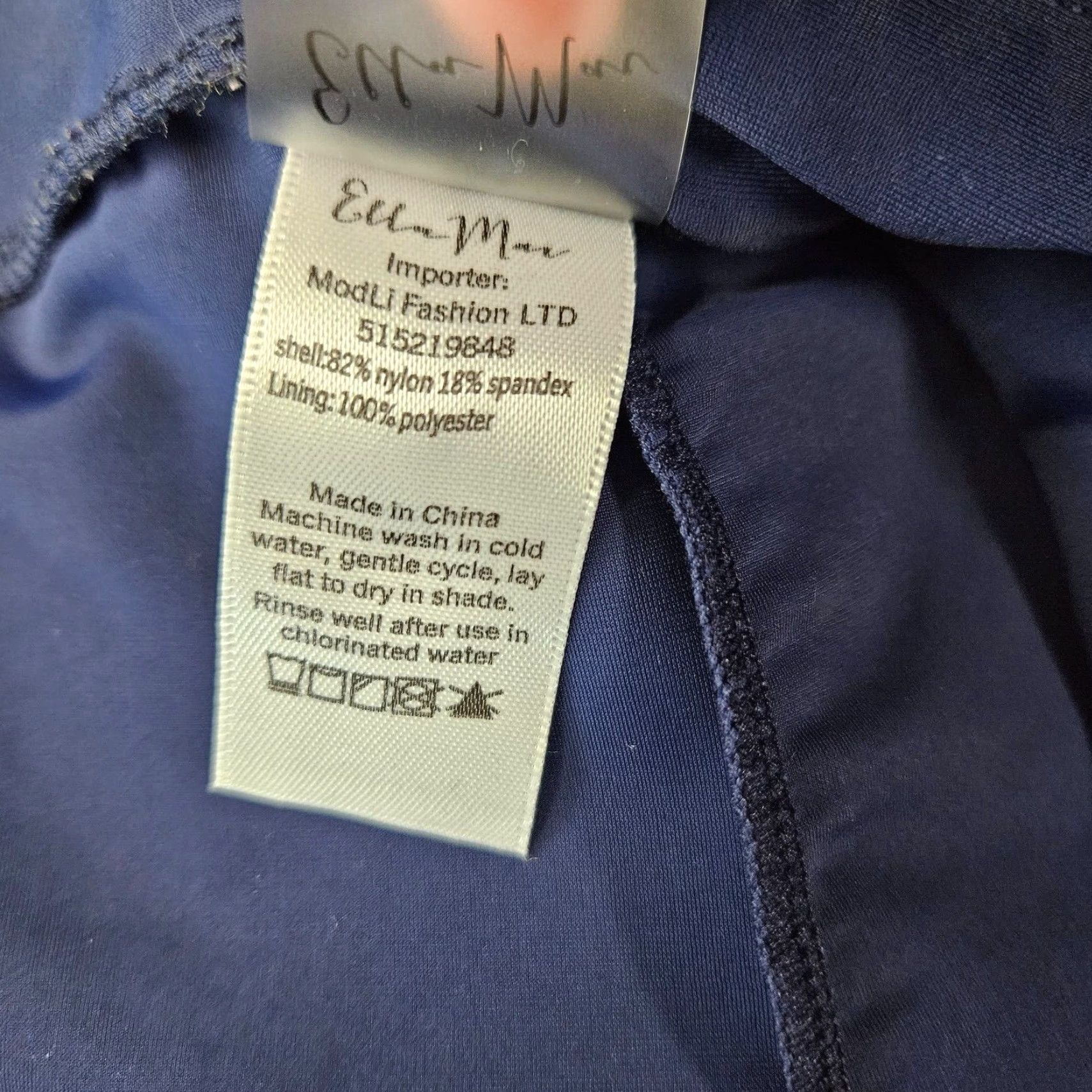 Vintage Ella Mae Womens Leggings Sz Small Solid Blue Mid Rise Womens Activewear Size 28" / US 6 / IT 42 - 6 Thumbnail
