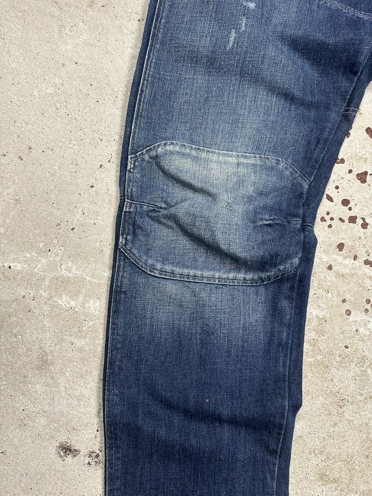 G-Star Vintage G Star Raw 5620 3D Low Tapered Double Knee Denim Size US 34 / EU 50 - 6 Thumbnail