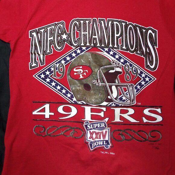 NFL × Vintage Vintage San Francisco 49ers Conference Champs 1989 T-Shirt Size US M / EU 48-50 / 2 - 1 Thumbnail